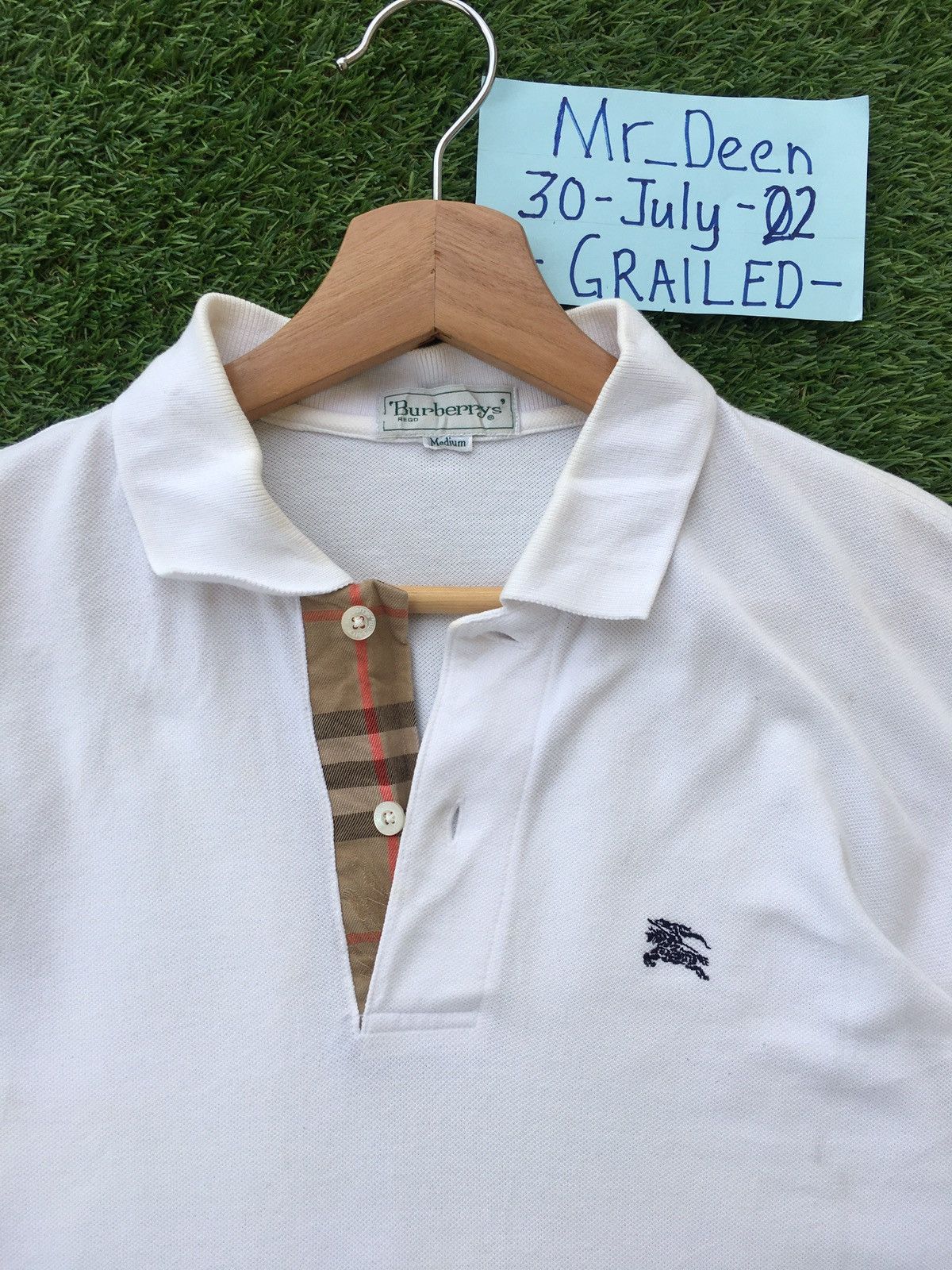 Burberry Vintage Burberry White Collar Shirt Size US M / EU 48-50 / 2 - 6 Thumbnail