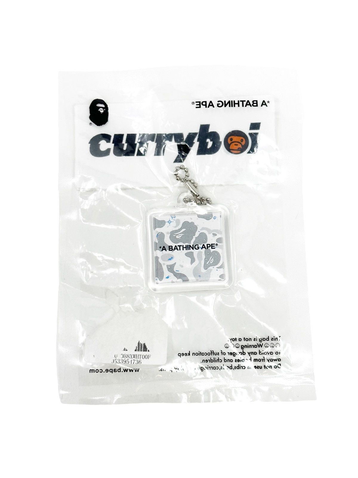 Bape BAPE Ape Head City Camo Keychain White Size ONE SIZE - 3 Thumbnail