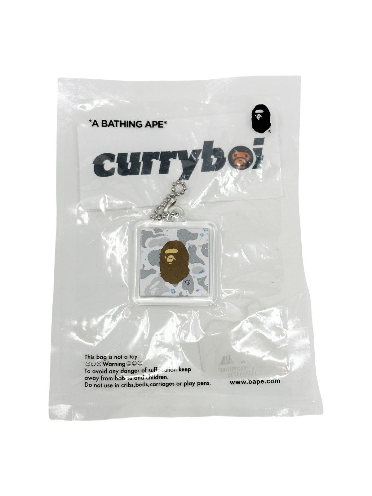 Bape BAPE Ape Head City Camo Keychain White Size ONE SIZE - 2 Thumbnail