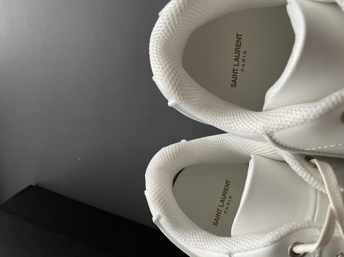 Hedi Slimane × Saint Laurent Paris × Yves Saint Laurent Super Runway Brand New Rare SL Logo ALPHA Leather Sneake Size US 12 / EU 45 - 16 Thumbnail