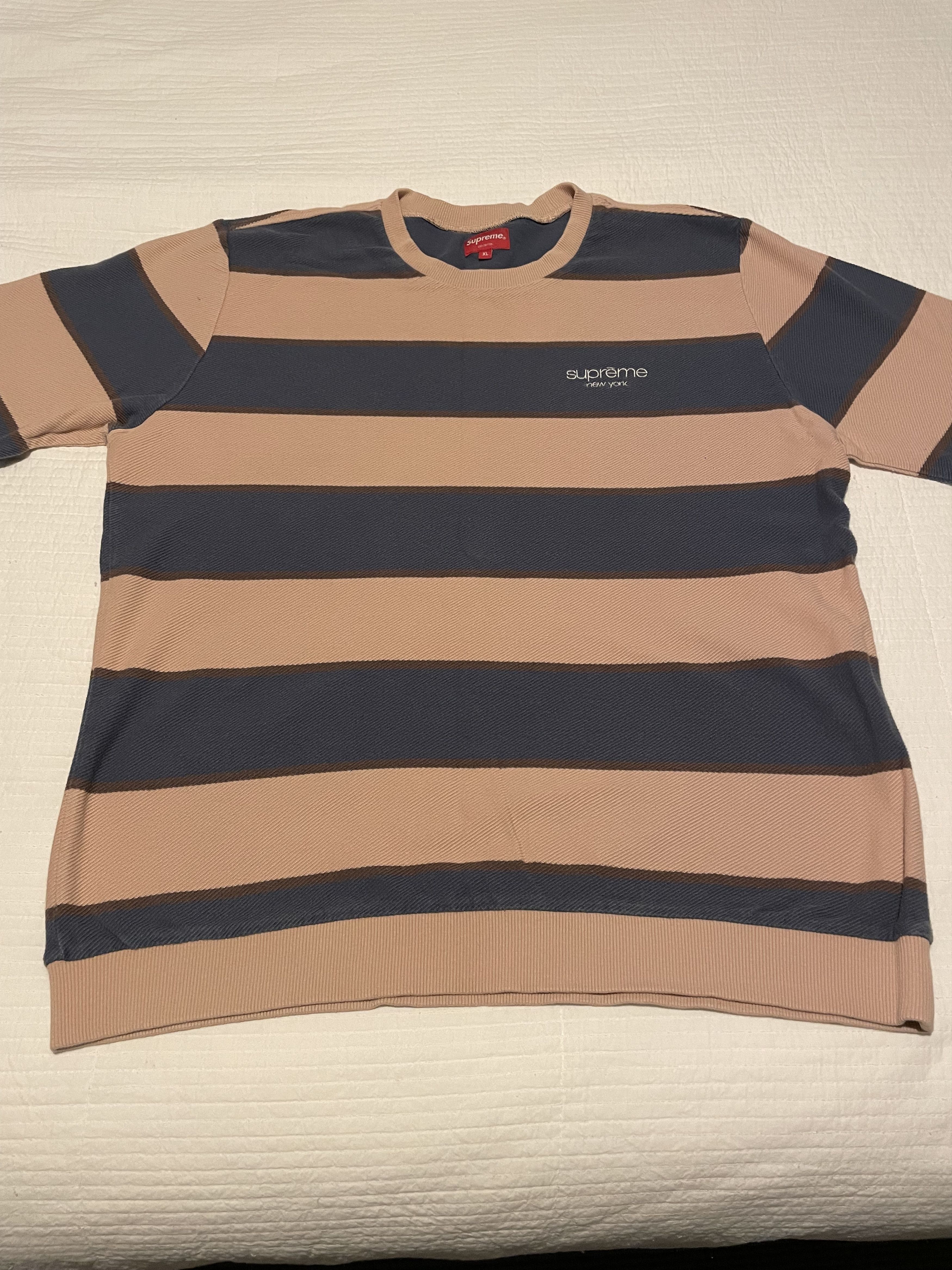 Supreme Supreme SS16 Tackle Twill Sweater Coral | Grailed