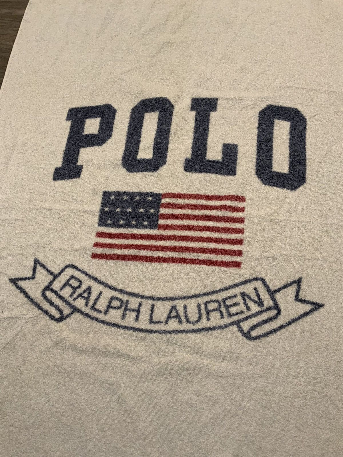 Polo Ralph Lauren Vintage Polo Ralph Lauren Flag Spellout Classic Beach ...