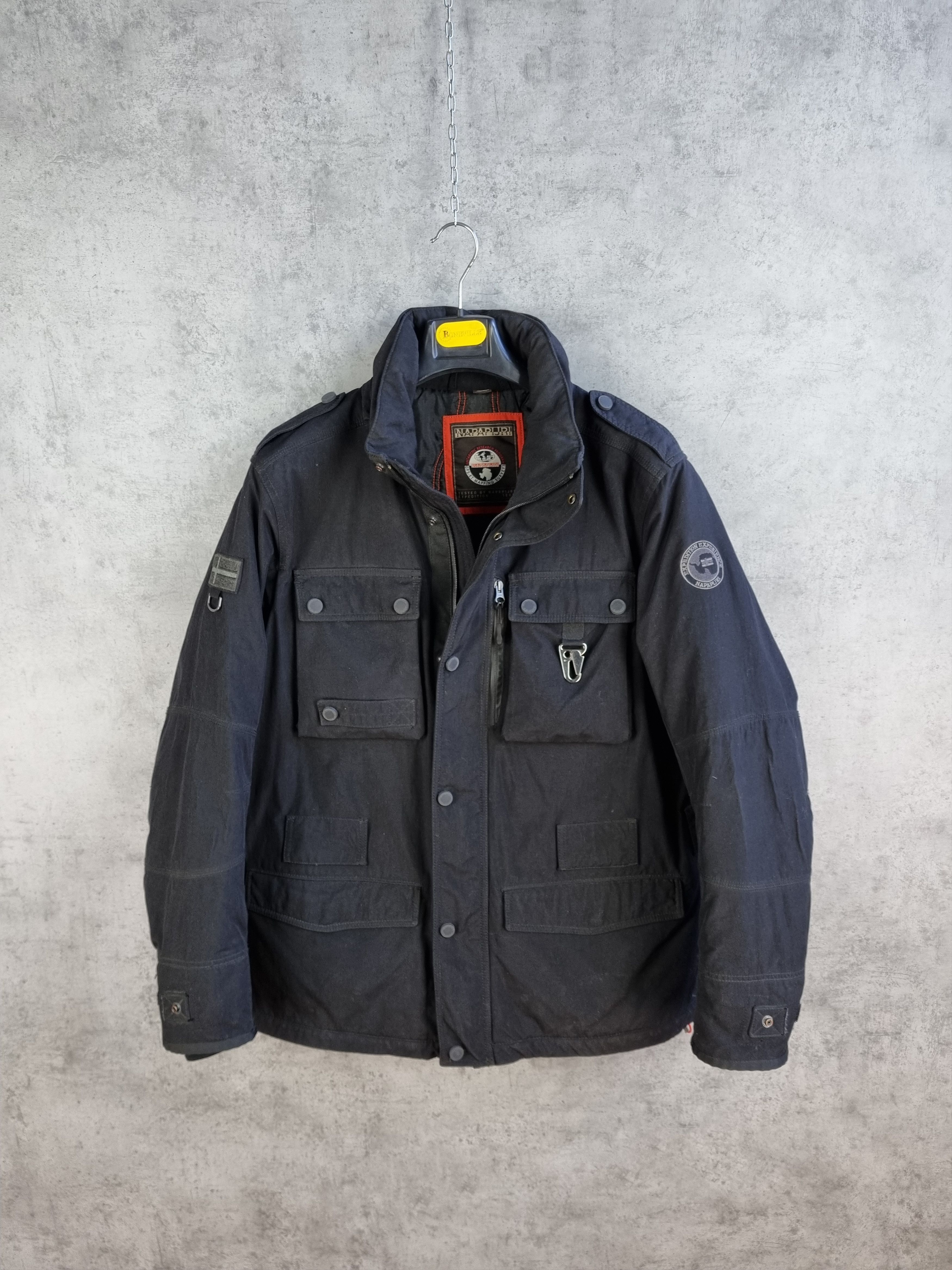 Japanese Brand × Napapijri 90s Napapijri Multi pockets Expedition Nylon Jacket Size US XL / EU 56 / 4 - 4 Thumbnail