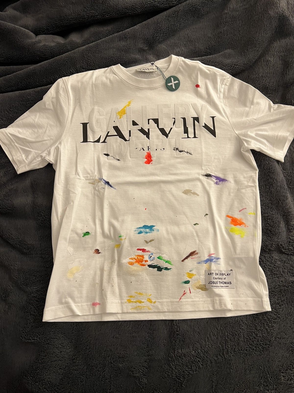 Lanvin Lanvin X Gallery Dept Paint Splatter T-Shirt Size XS | Grailed