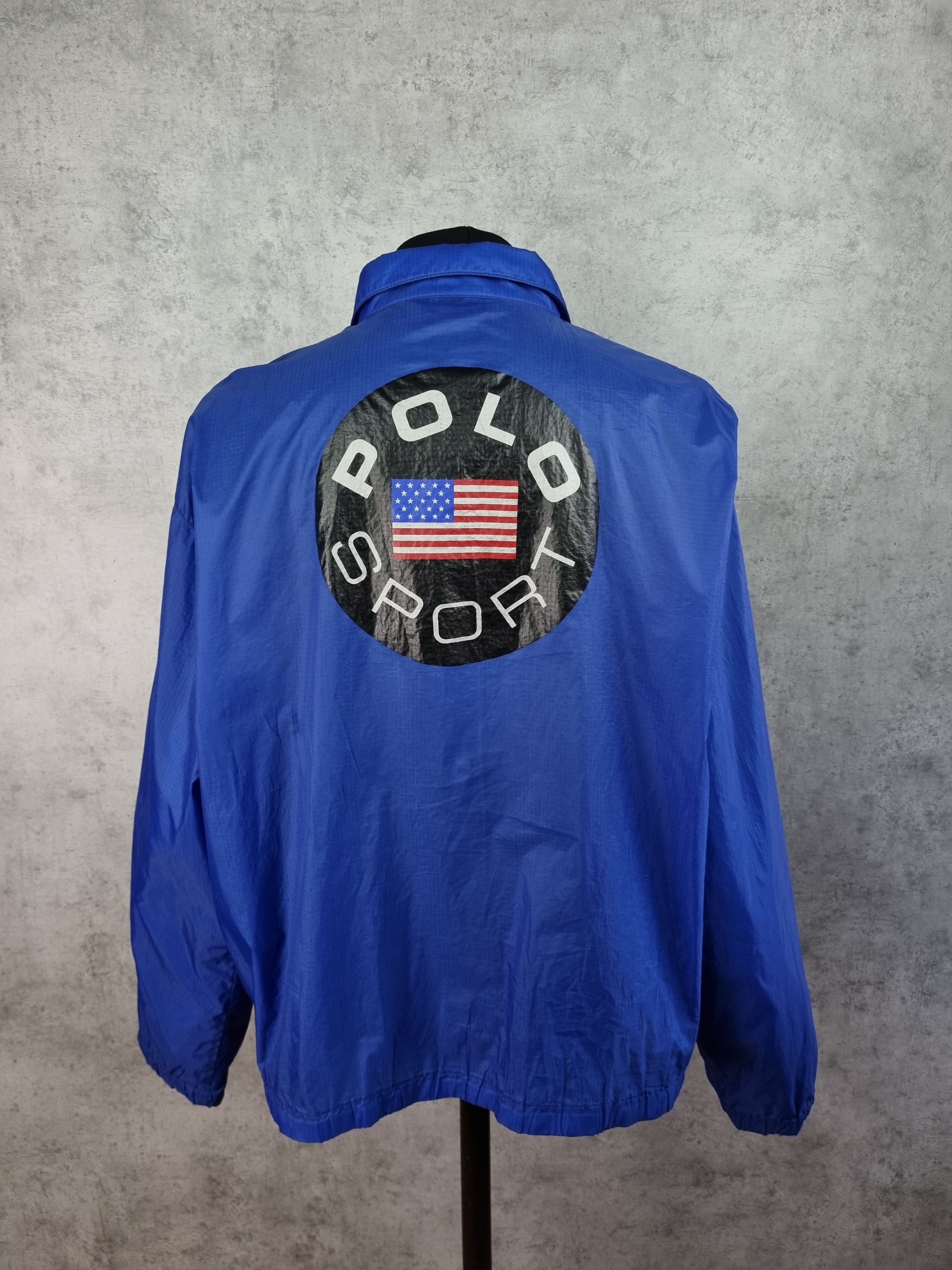 Polo Ralph Lauren × Ralph Lauren 90s Polo Ralph Lauren Yachting Lighy Fabrics Nylon Jacket Size US XL / EU 56 / 4 - 2 Thumbnail