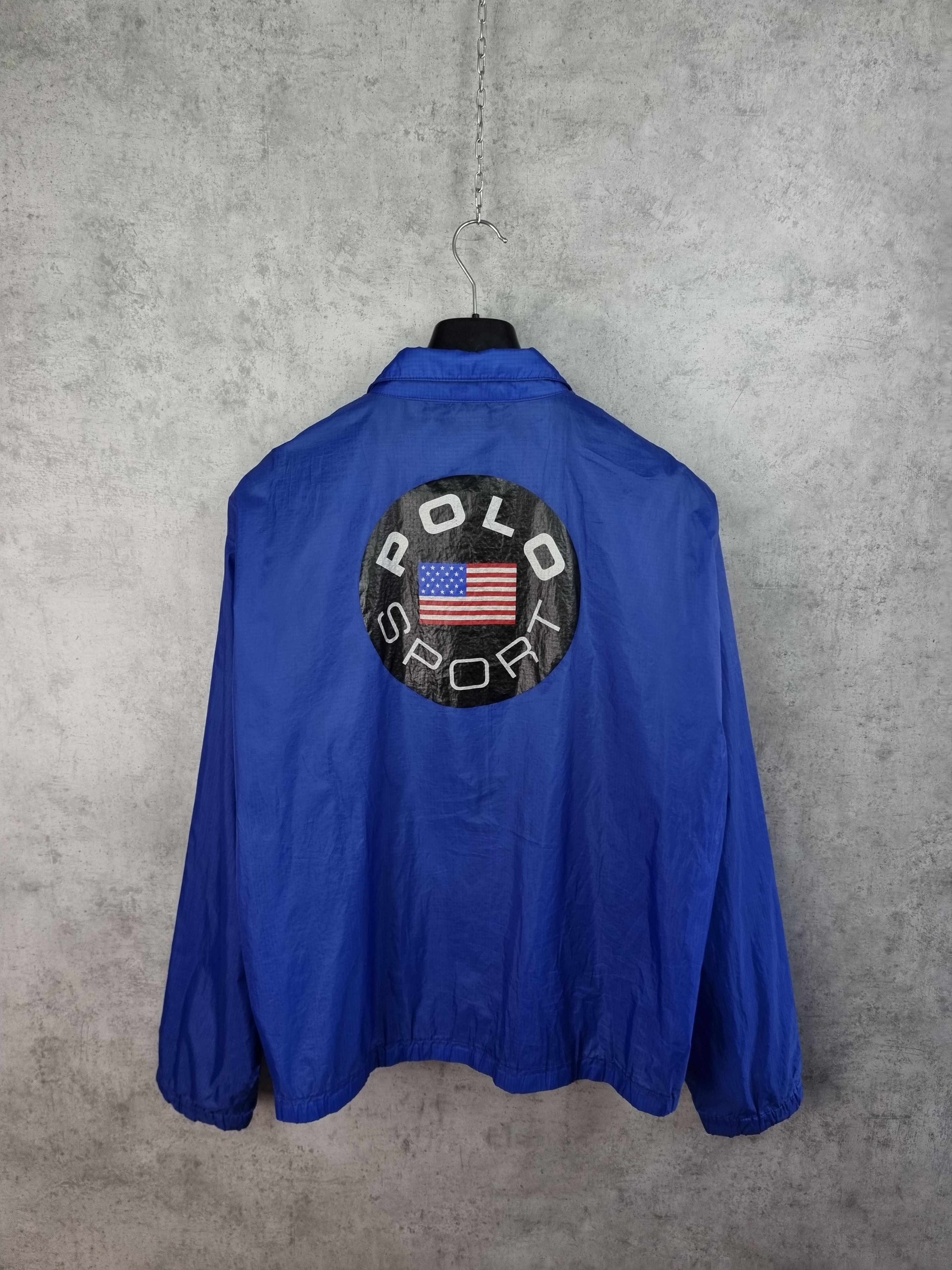 Polo Ralph Lauren × Ralph Lauren 90s Polo Ralph Lauren Yachting Lighy Fabrics Nylon Jacket Size US XL / EU 56 / 4 - 1 Thumbnail