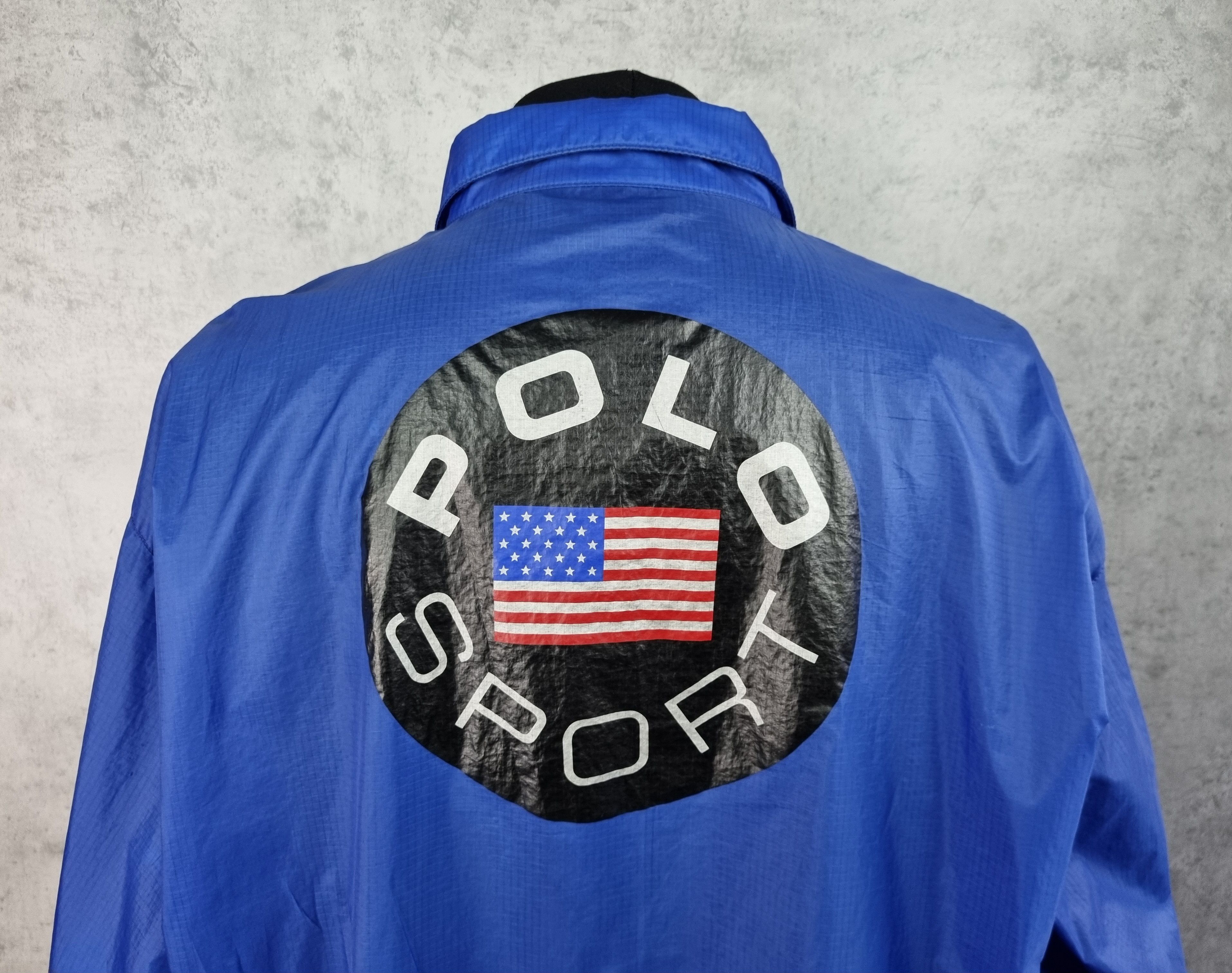 Polo Ralph Lauren × Ralph Lauren 90s Polo Ralph Lauren Yachting Lighy Fabrics Nylon Jacket Size US XL / EU 56 / 4 - 6 Thumbnail