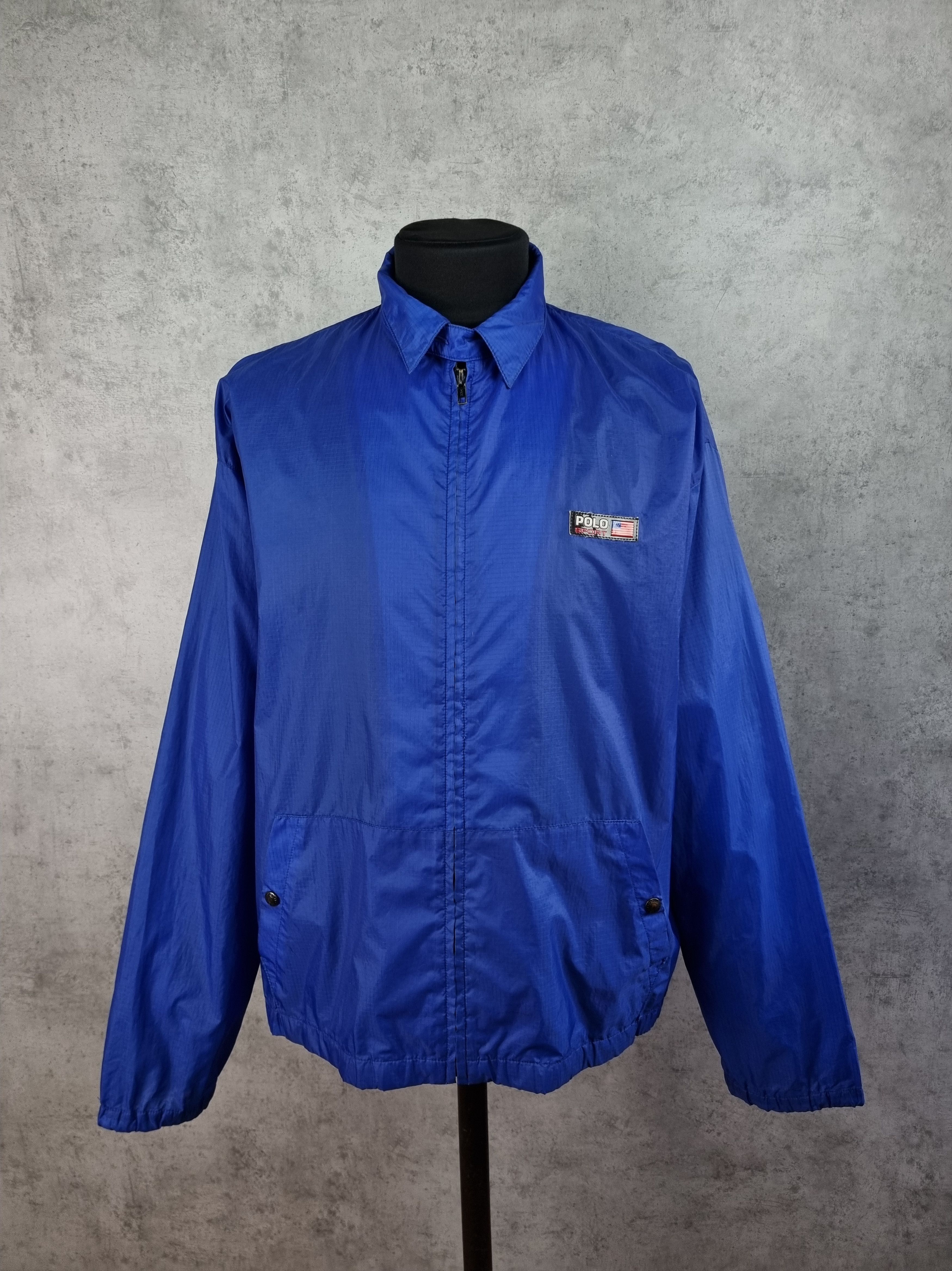 Polo Ralph Lauren × Ralph Lauren 90s Polo Ralph Lauren Yachting Lighy Fabrics Nylon Jacket Size US XL / EU 56 / 4 - 14 Thumbnail