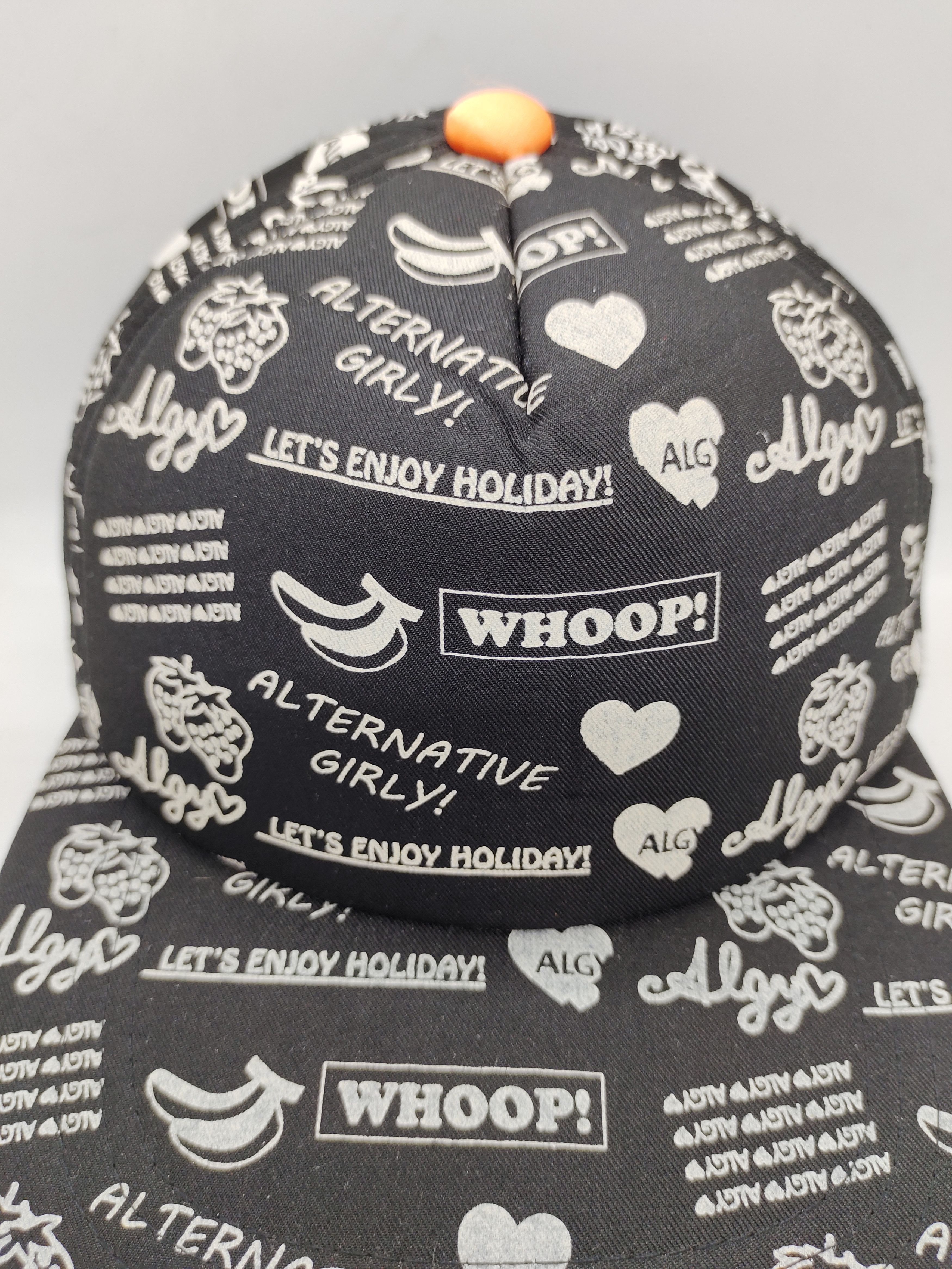 Japanese Brand Vintage Algy Japan Fullprint Cap Hat Snapback Size ONE SIZE - 4 Thumbnail