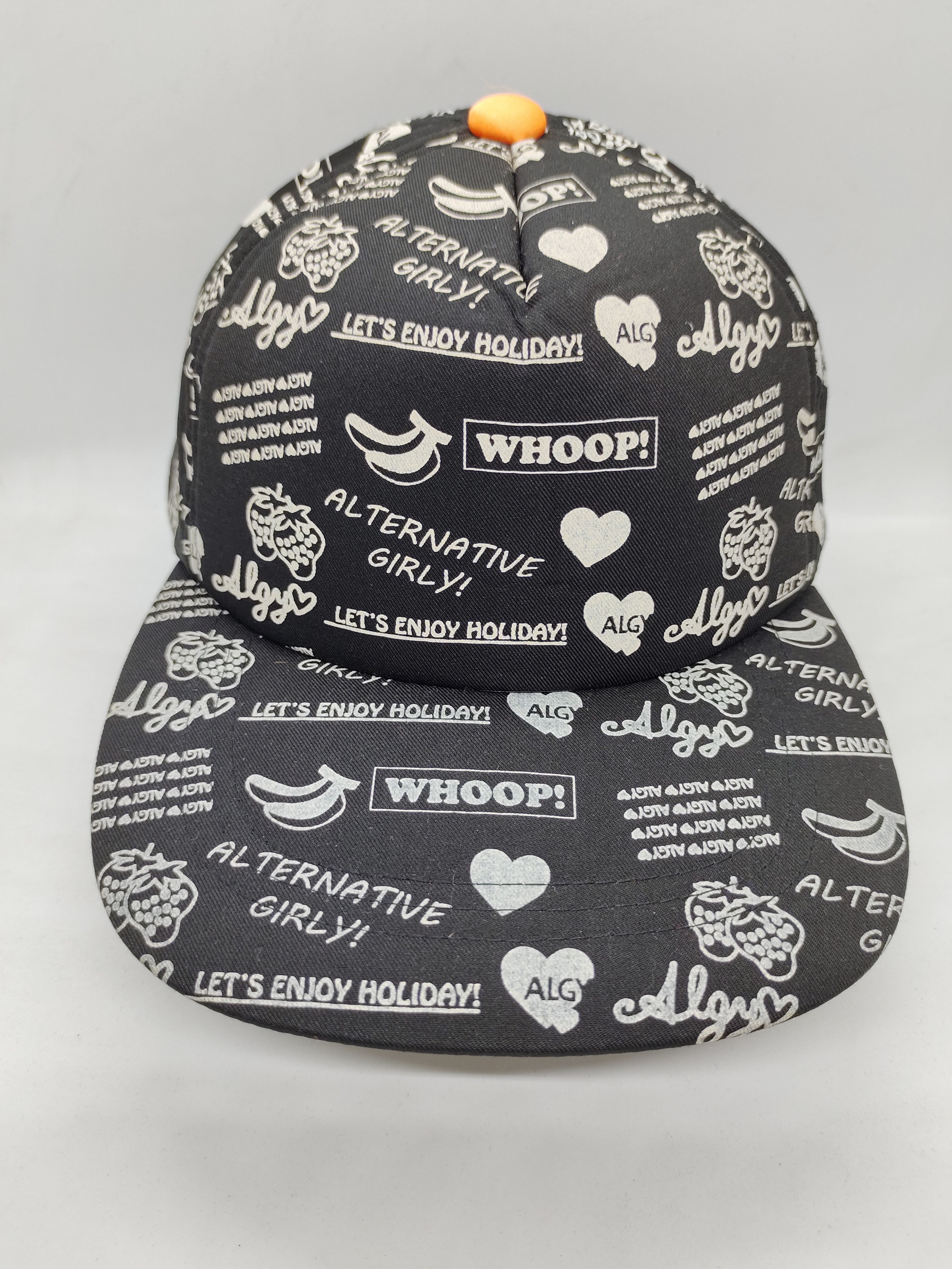 Japanese Brand Vintage Algy Japan Fullprint Cap Hat Snapback Size ONE SIZE - 3 Thumbnail
