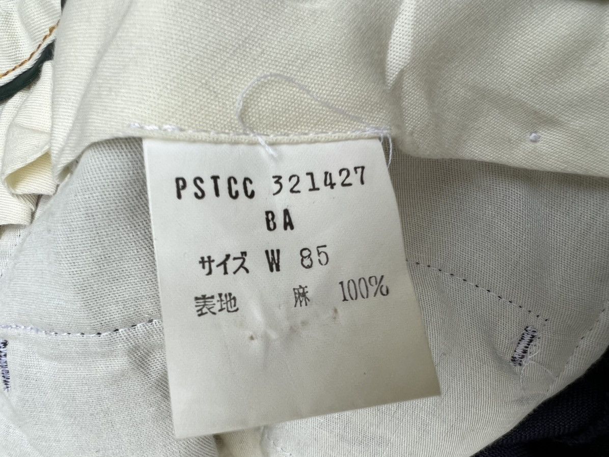 KEITAMARUYAMA Vintage 90s Keita Maruyama New Yorker Navy Linen Trouser Size US 32 / EU 48 - 19 Thumbnail