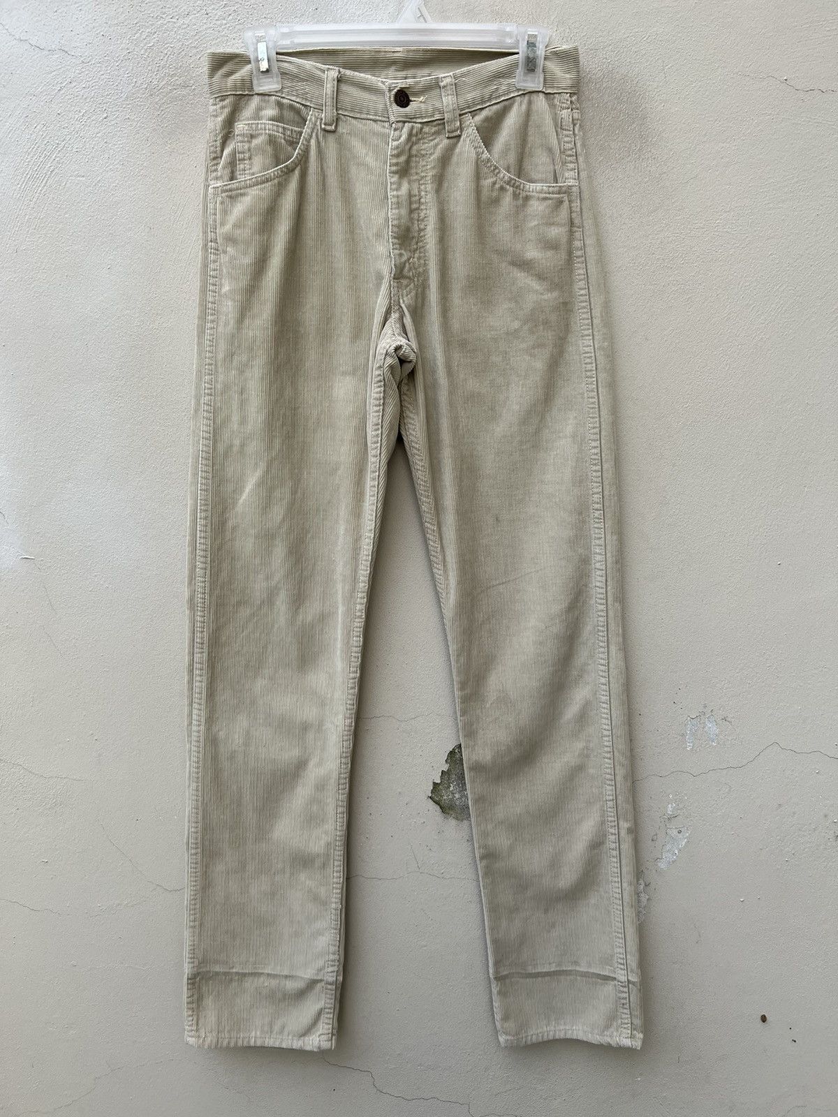 Levi's Vintage Clothing VTG 1999 LVC Levi’s Big E White Tab Corduroy Cream Jeans Size US 28 / EU 44 - 6 Thumbnail