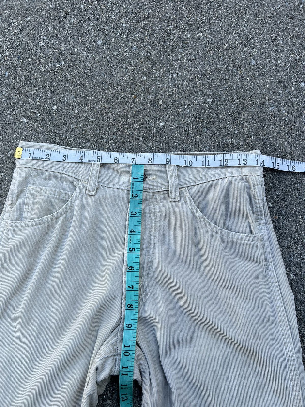 Levi's Vintage Clothing VTG 1999 LVC Levi’s Big E White Tab Corduroy Cream Jeans Size US 28 / EU 44 - 2 Thumbnail
