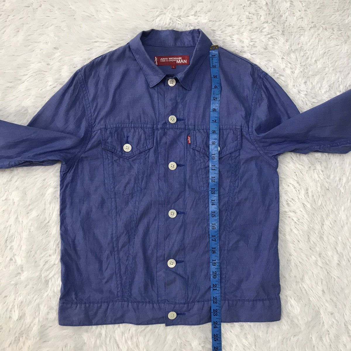 Comme des Garcons Vtg AD2001 Junya Watanabe CDG Man Thin Jacket Shirt Size US L / EU 52-54 / 3 - 10 Thumbnail