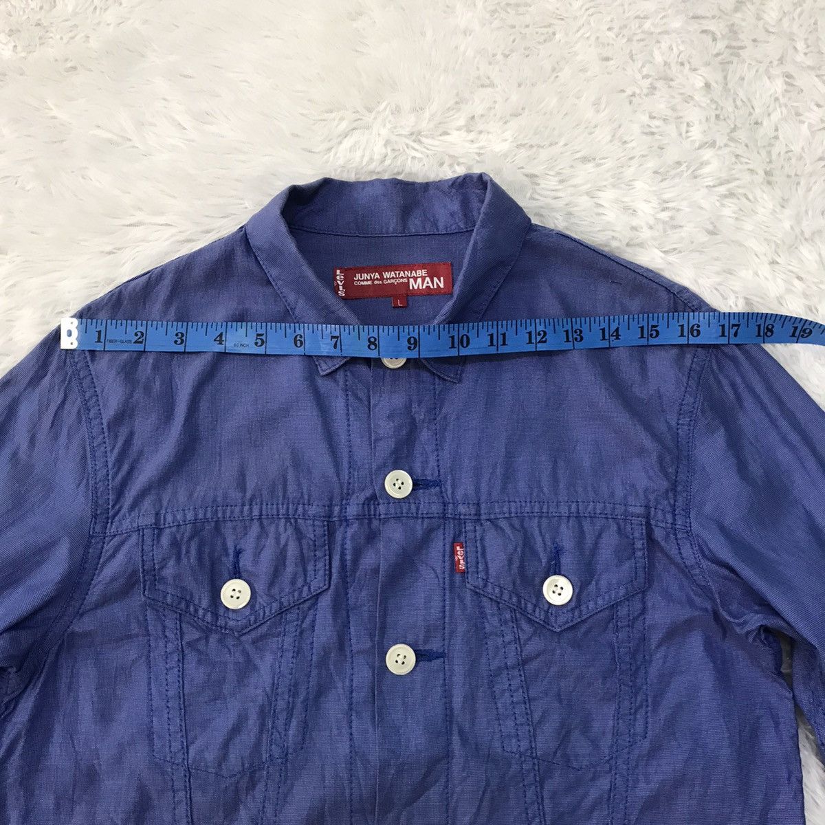Comme des Garcons Vtg AD2001 Junya Watanabe CDG Man Thin Jacket Shirt Size US L / EU 52-54 / 3 - 11 Thumbnail