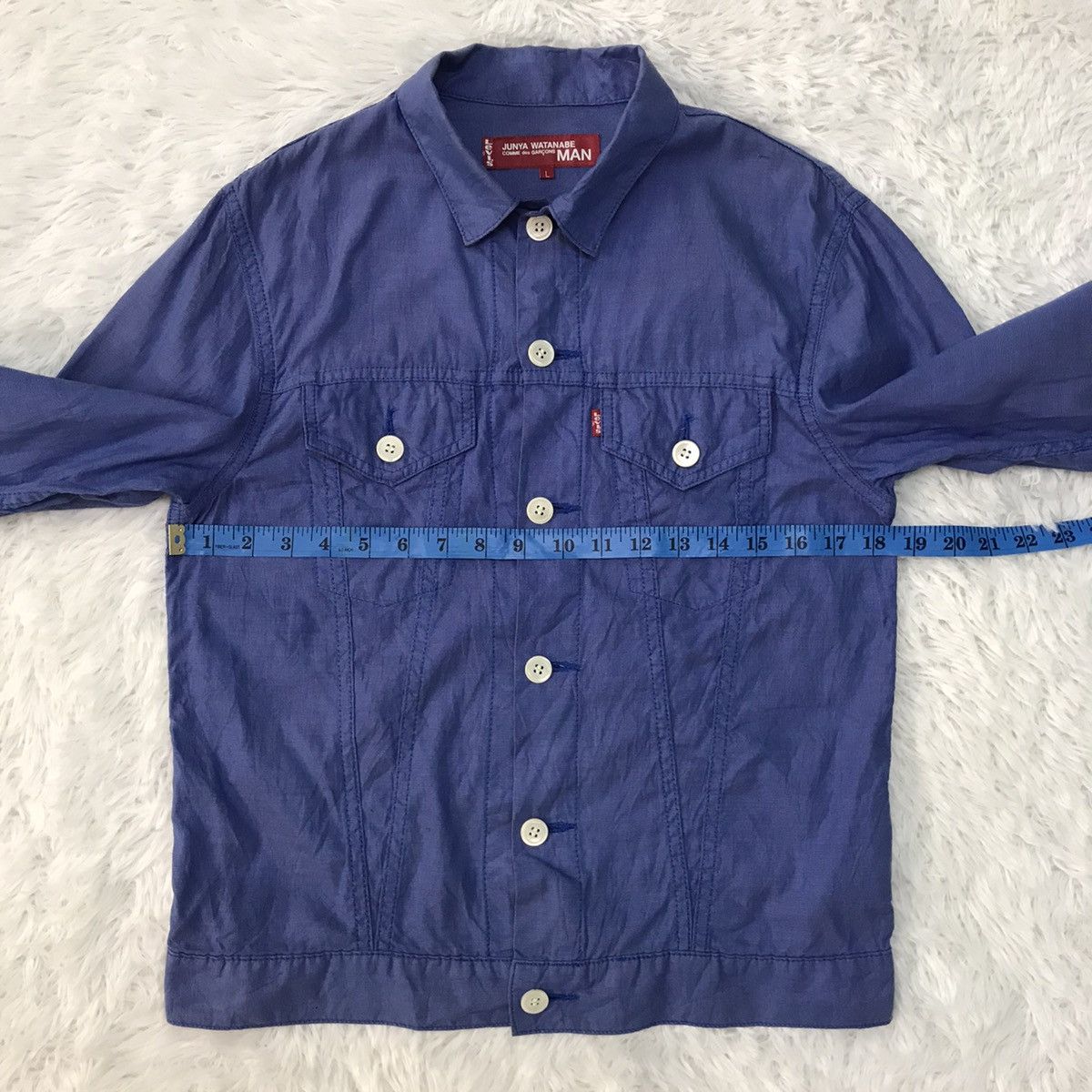 Comme des Garcons Vtg AD2001 Junya Watanabe CDG Man Thin Jacket Shirt Size US L / EU 52-54 / 3 - 9 Thumbnail