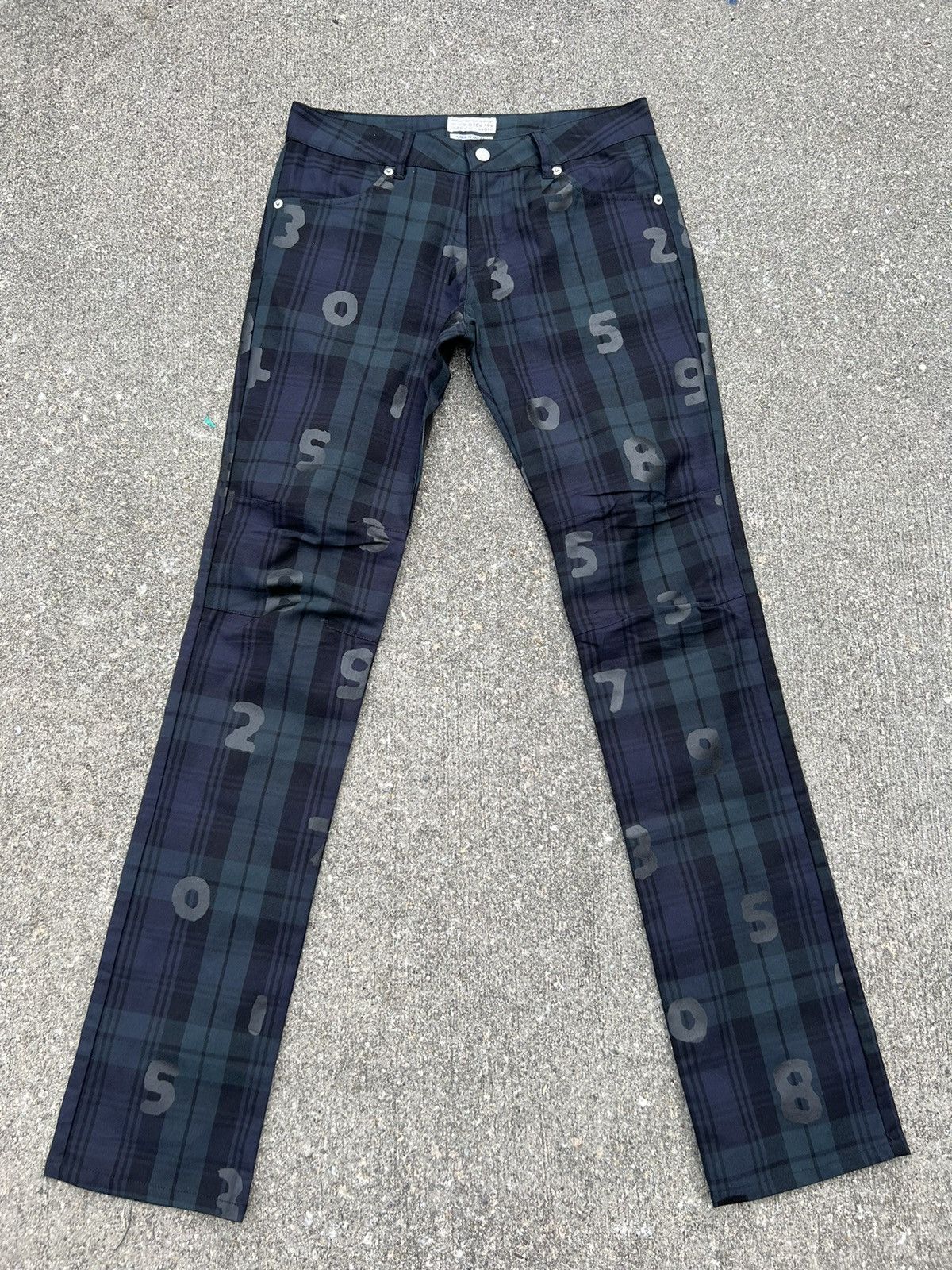 SOU SOU Sou Sou Le Coq Sportif Pop Textile Hand Print Numerical Pant Size US 28 / EU 44 - 1 Thumbnail