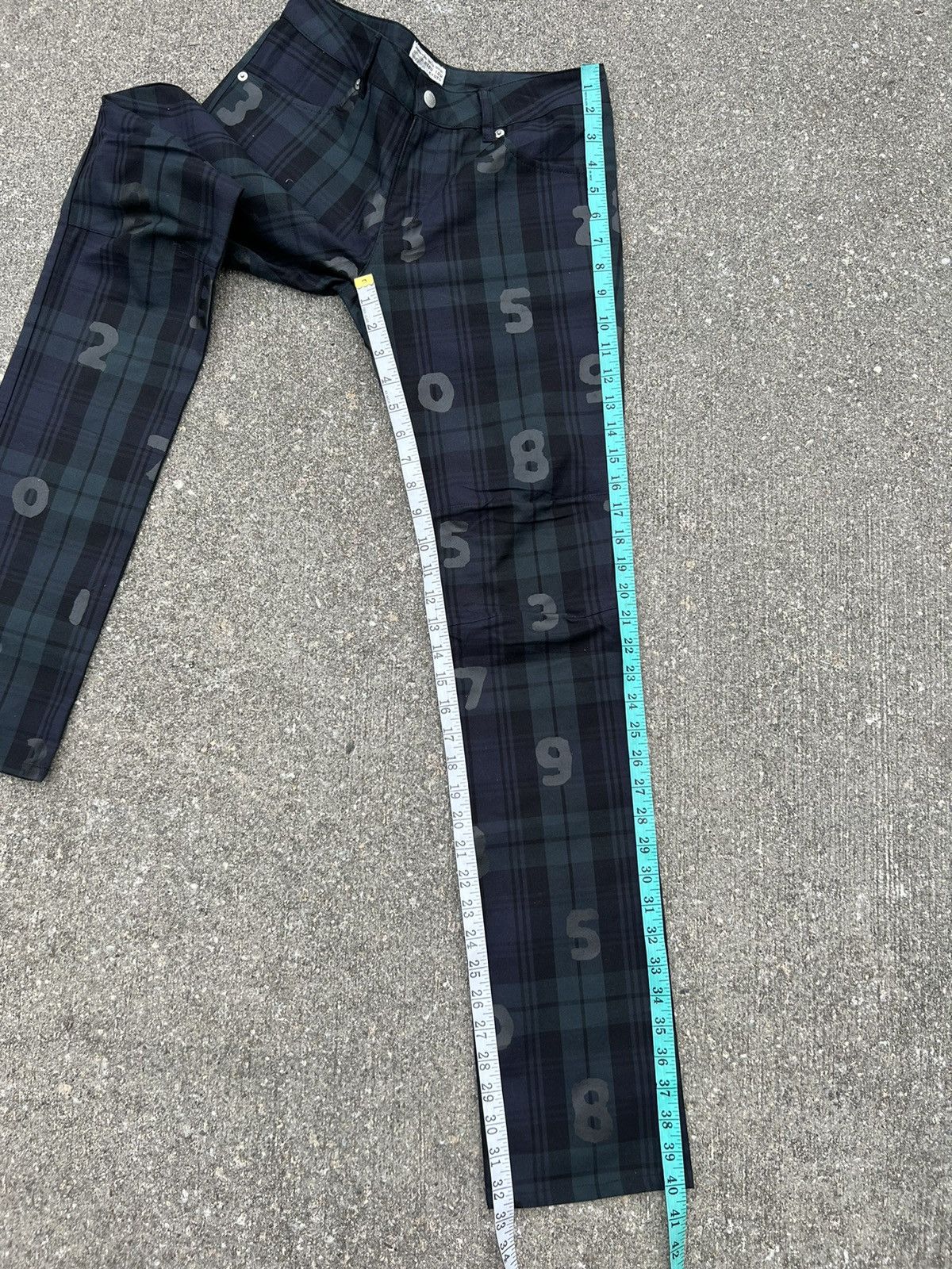 SOU SOU Sou Sou Le Coq Sportif Pop Textile Hand Print Numerical Pant Size US 28 / EU 44 - 4 Thumbnail