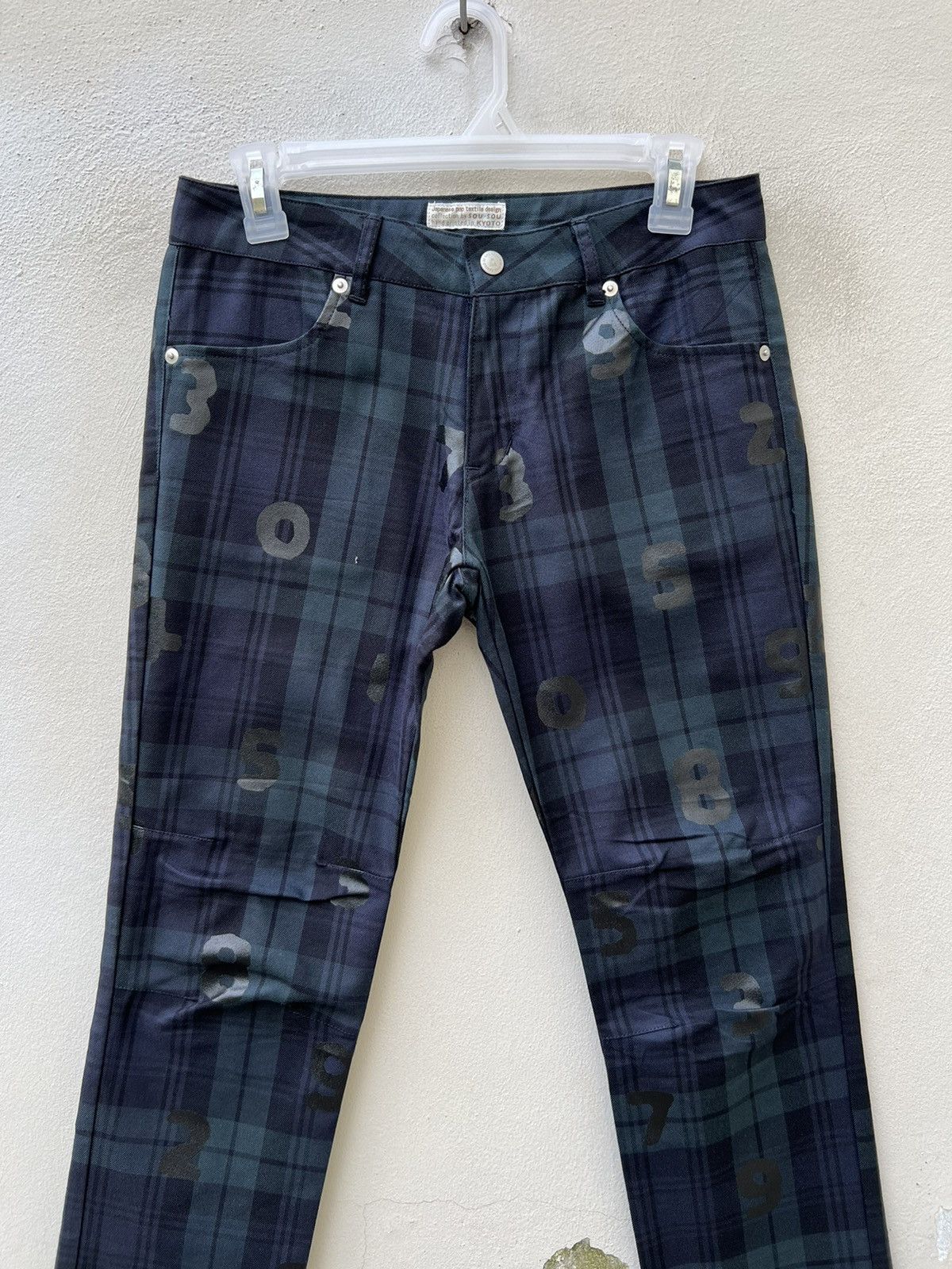 SOU SOU Sou Sou Le Coq Sportif Pop Textile Hand Print Numerical Pant Size US 28 / EU 44 - 7 Thumbnail