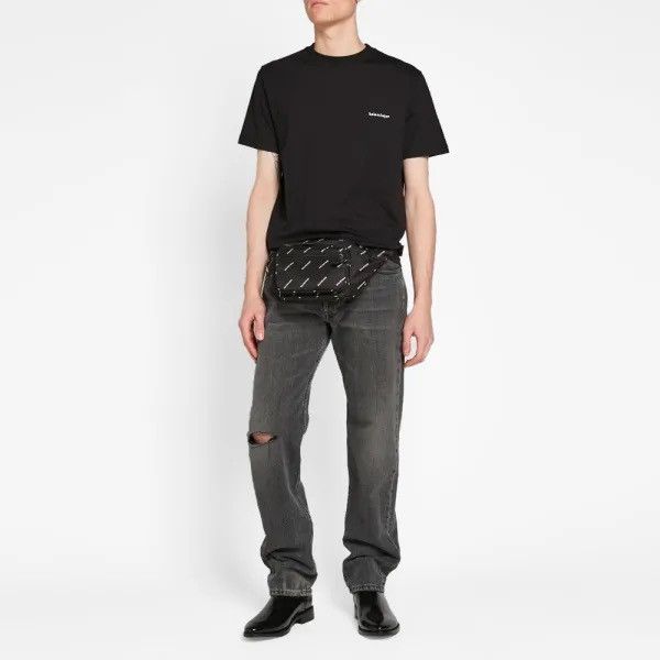 Balenciaga BALENCIAGA ALL OVER PRINT LOGO NYLON WAIST BAG Size ONE SIZE - 4 Thumbnail