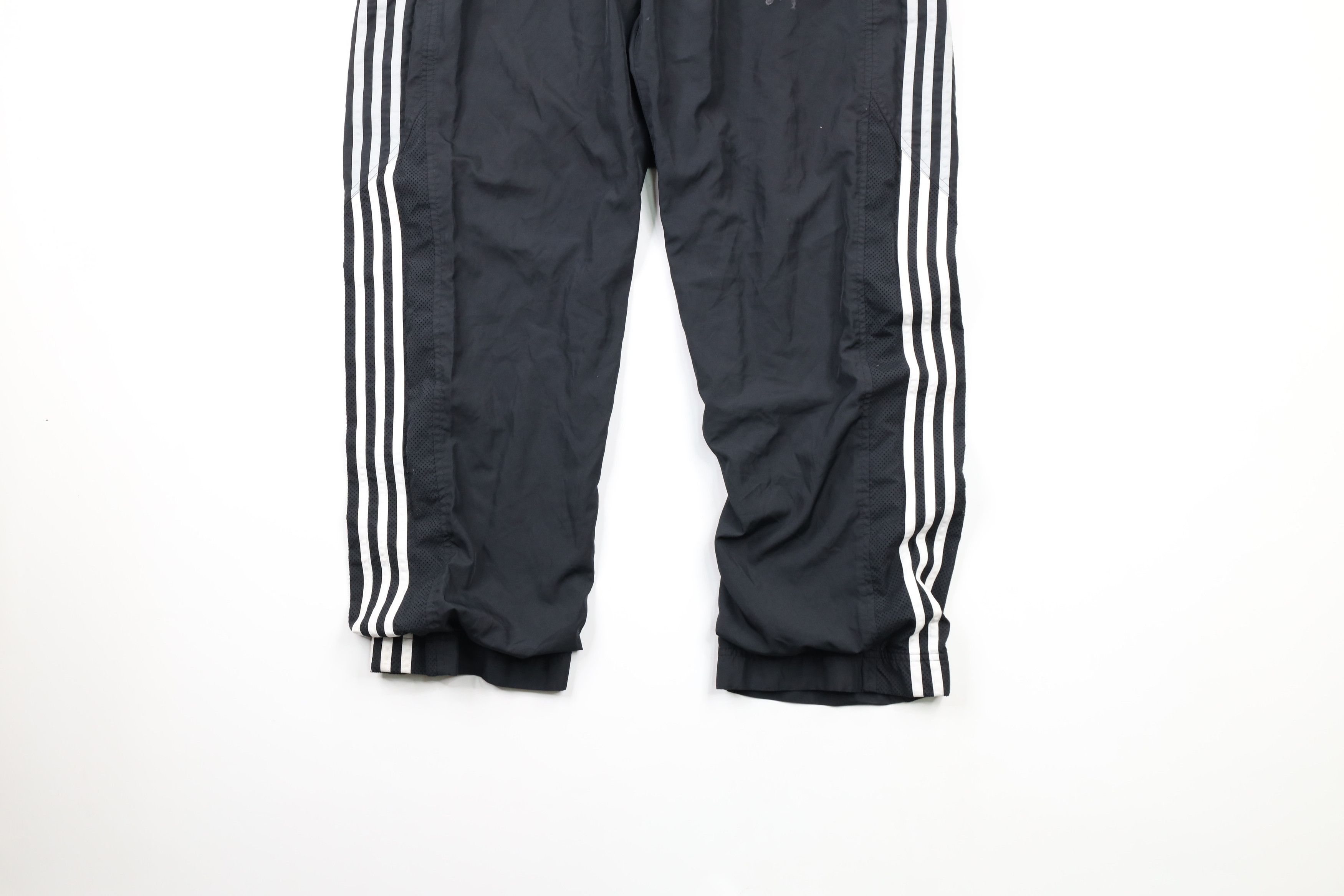 Adidas × Vintage Vintage Adidas Spell Out Striped Lined Wide Leg Sweatpants Size US 36 / EU 52 - 3 Thumbnail