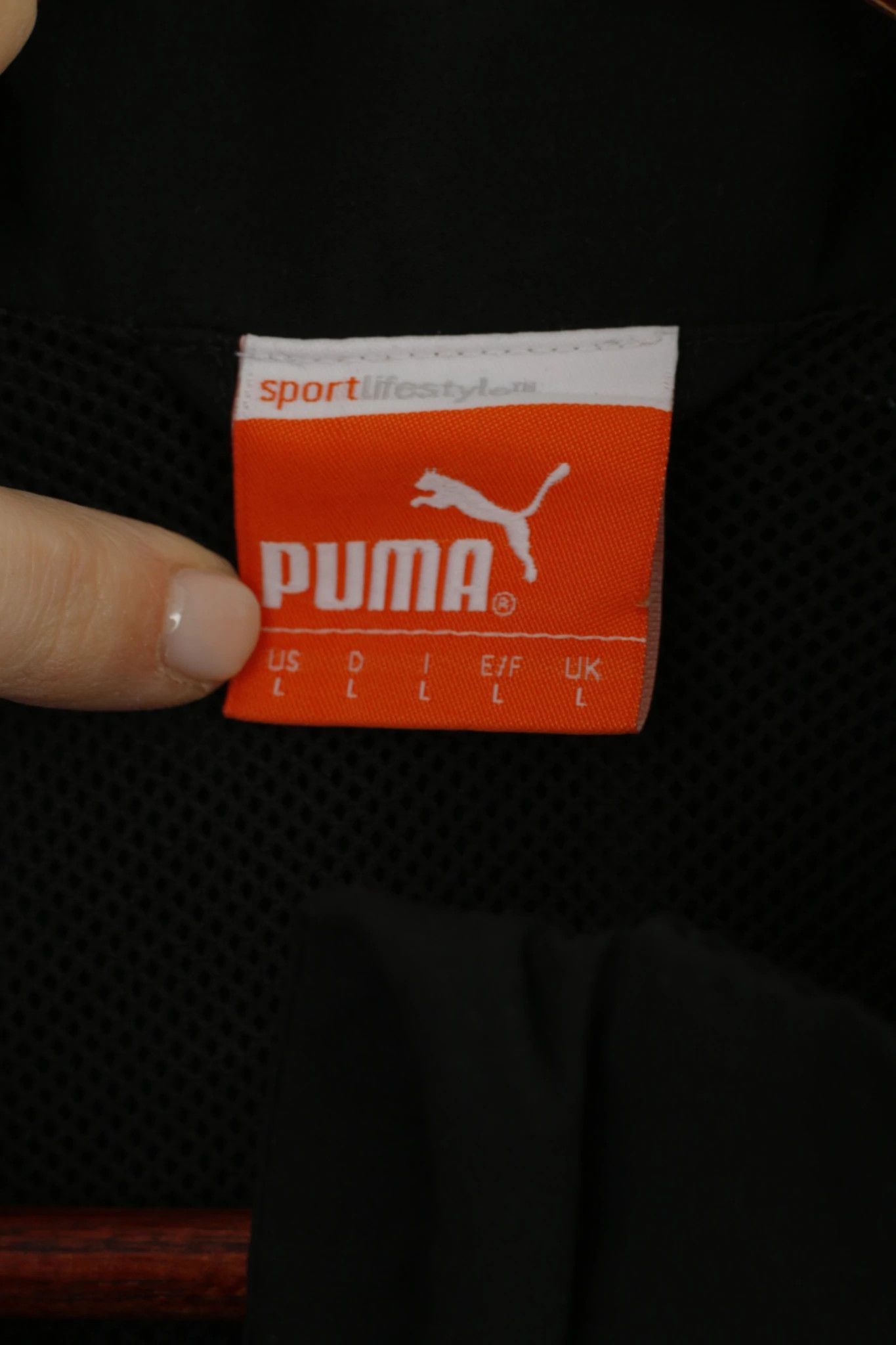 Puma Puma Men L Jacket Black White Activewear Top Retro 7180 Size US L / EU 52-54 / 3 - 5 Thumbnail