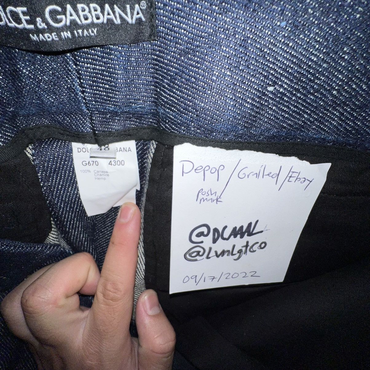 Dolce & Gabbana Dolce & Gabbana Hemp Pants. Size 48 Size 34" / US 12 / IT 48 - 4 Thumbnail