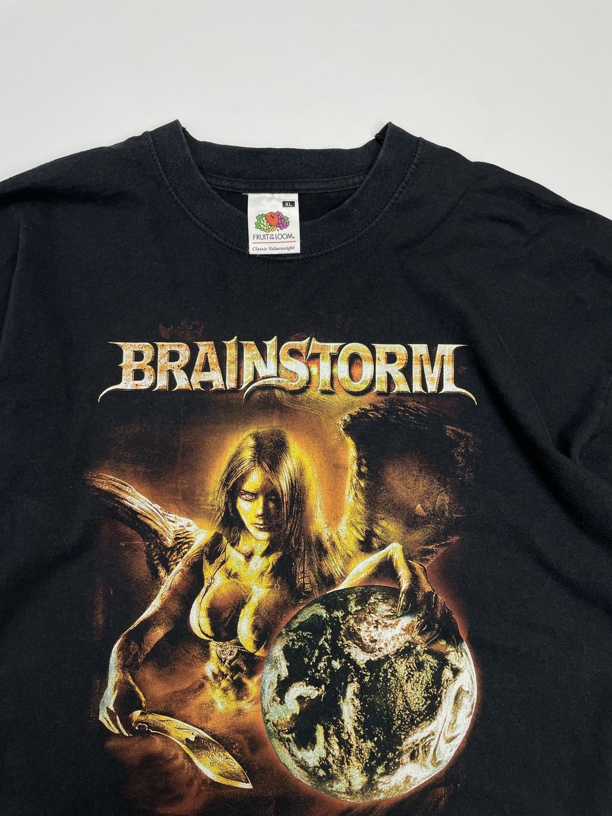Band Tees × Vintage Rare Vintage Brainstorm Tempting The World 2004 Tour T-Shirt Size US XL / EU 56 / 4 - 4 Thumbnail