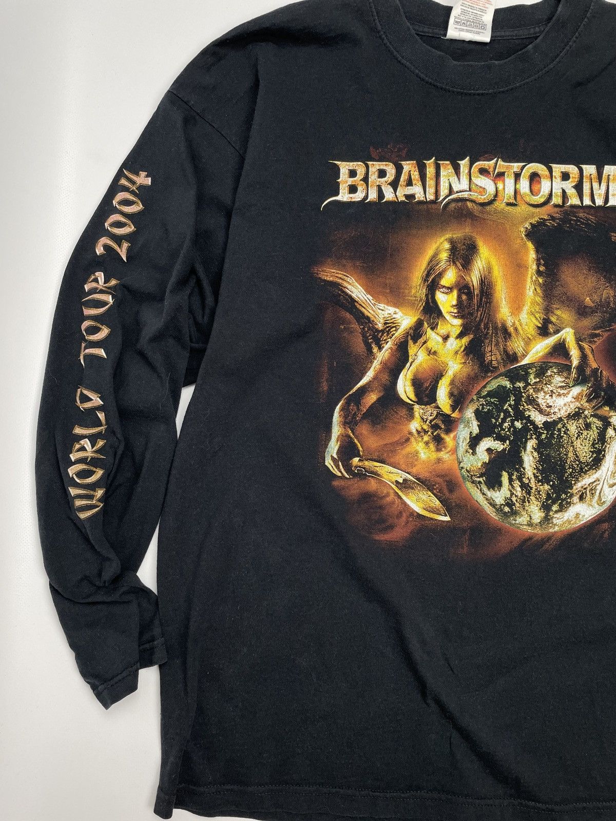 Band Tees × Vintage Rare Vintage Brainstorm Tempting The World 2004 Tour T-Shirt Size US XL / EU 56 / 4 - 3 Thumbnail