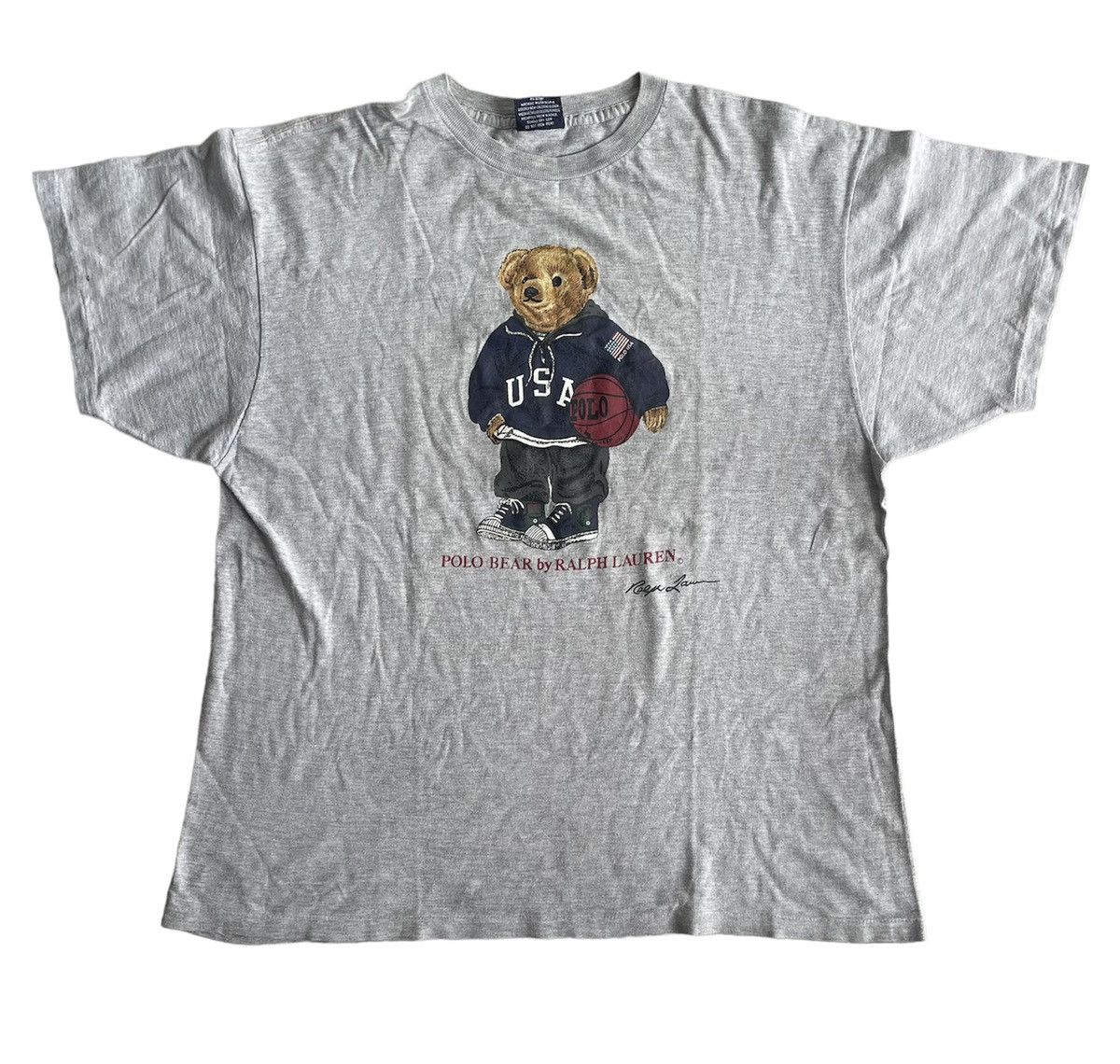 Vintage Ralph Lauren blue bear top
