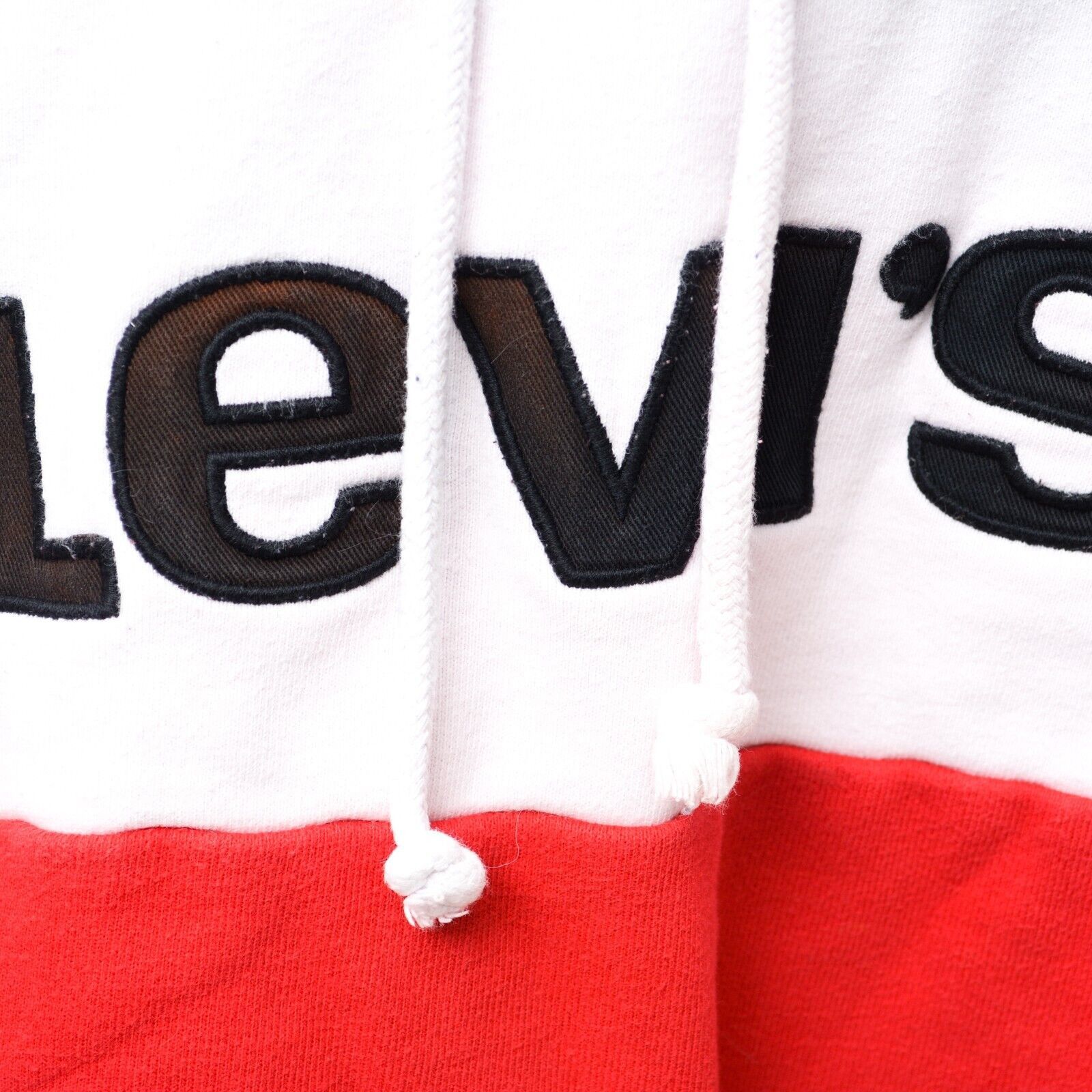 Levi's Jumper Hoodie Sweatshirt Striped Hooded Active Casual Size L / US 10 / IT 46 - 2 Thumbnail