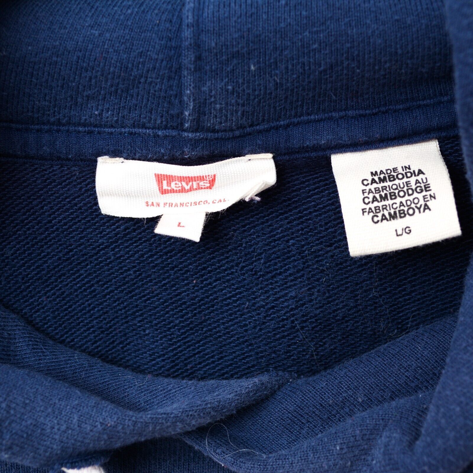 Levi's Jumper Hoodie Sweatshirt Striped Hooded Active Casual Size L / US 10 / IT 46 - 4 Thumbnail