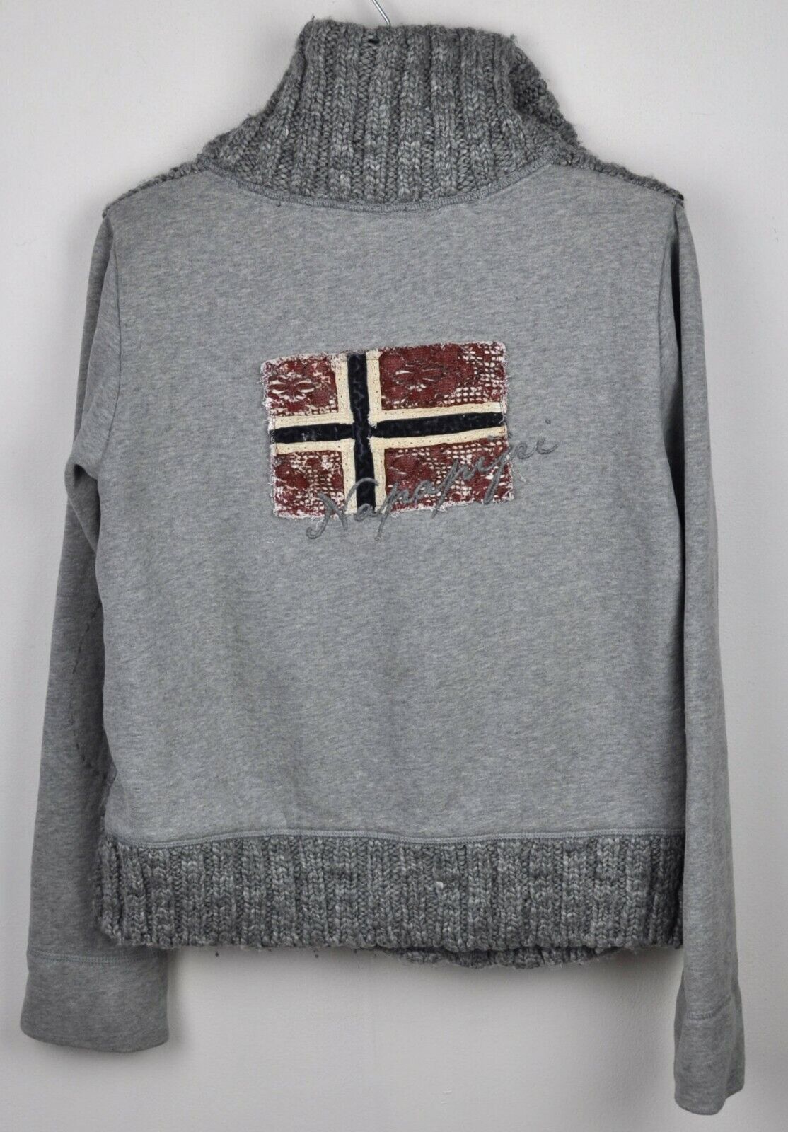 Napapijri Cardigan Women Sweater Button Jumper Jacket Cable Winter Size M / US 6-8 / IT 42-44 - 5 Thumbnail
