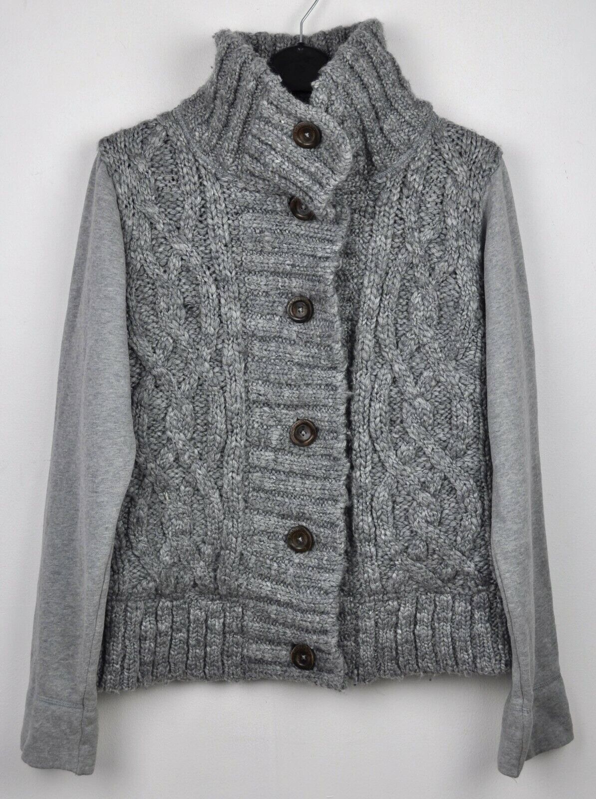 Napapijri Cardigan Women Sweater Button Jumper Jacket Cable Winter Size M / US 6-8 / IT 42-44 - 4 Thumbnail