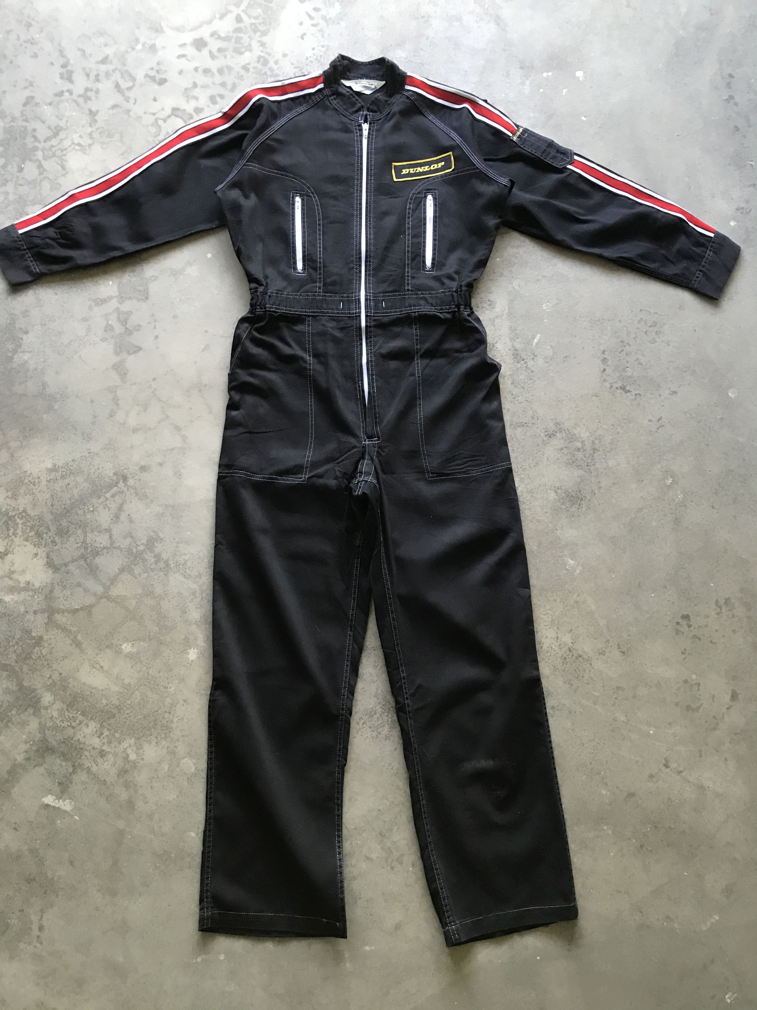 Japanese Brand CVA1 - DUNLOP Racing Circuit Issue Sturdy Coverall Size US 30 / EU 46 - 1 Thumbnail