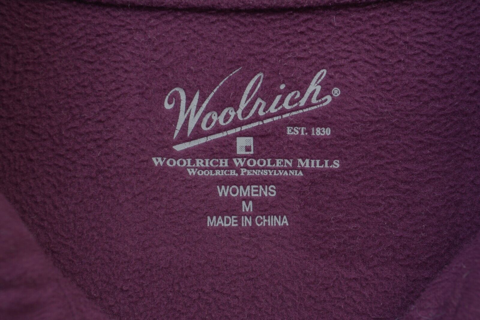 Vintage × Woolrich Woolen Mills Fleece Jacket EU 40 Sweatshirt Sweater Zip Jumper sweater Size M / US 6-8 / IT 42-44 - 5 Thumbnail