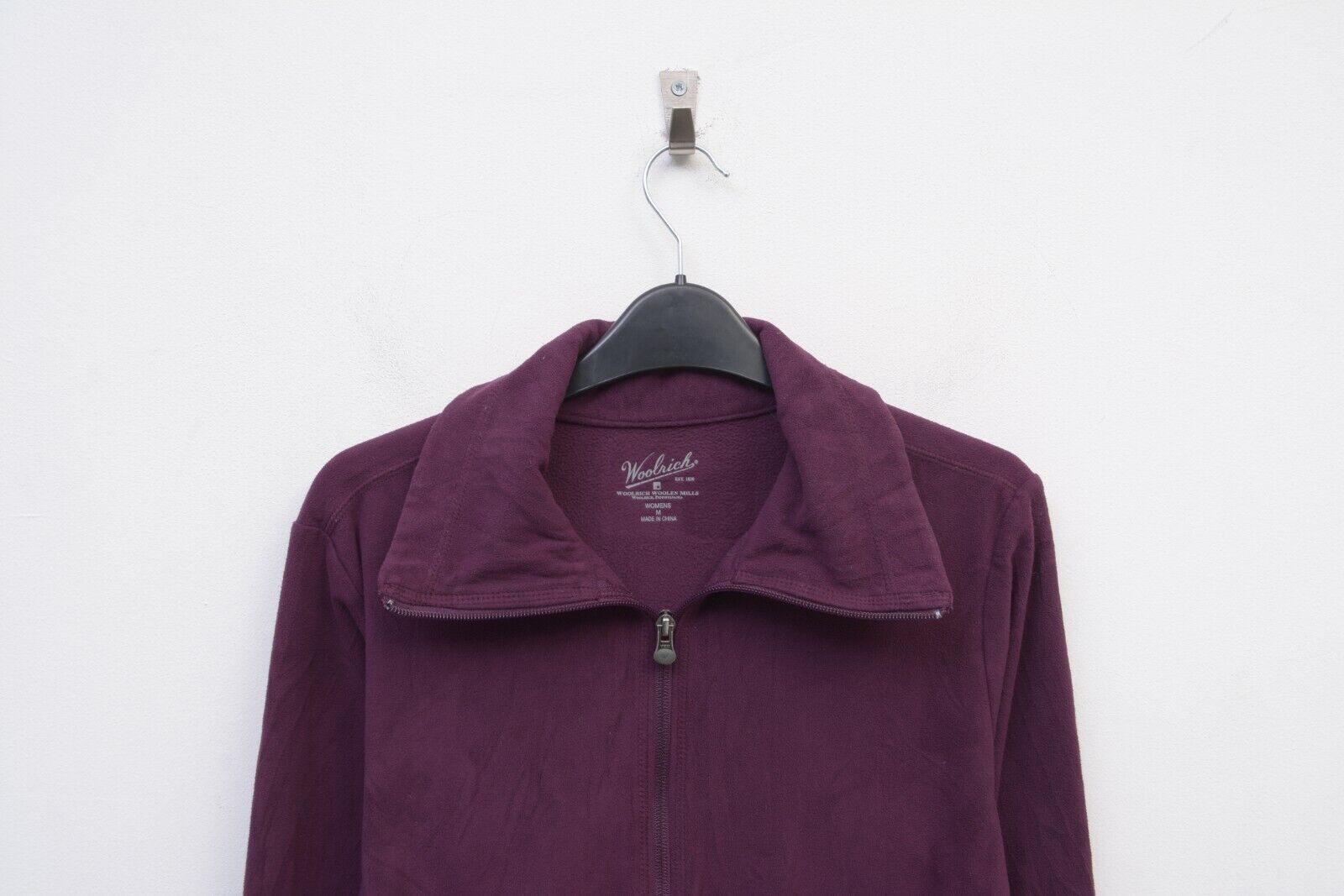 Vintage × Woolrich Woolen Mills Fleece Jacket EU 40 Sweatshirt Sweater Zip Jumper sweater Size M / US 6-8 / IT 42-44 - 3 Thumbnail