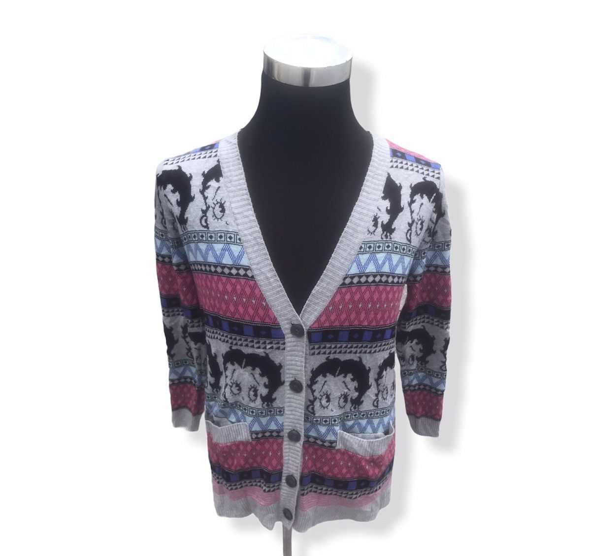 Cartoon Network × Vintage Vintage Betty Boop Fullprint Betty Head Cardigan Size L / US 10 / IT 46 - 5 Thumbnail