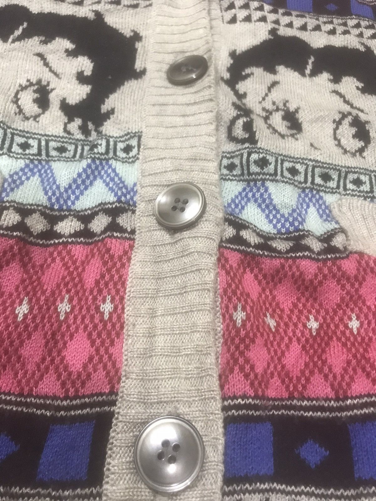 Cartoon Network × Vintage Vintage Betty Boop Fullprint Betty Head Cardigan Size L / US 10 / IT 46 - 10 Thumbnail