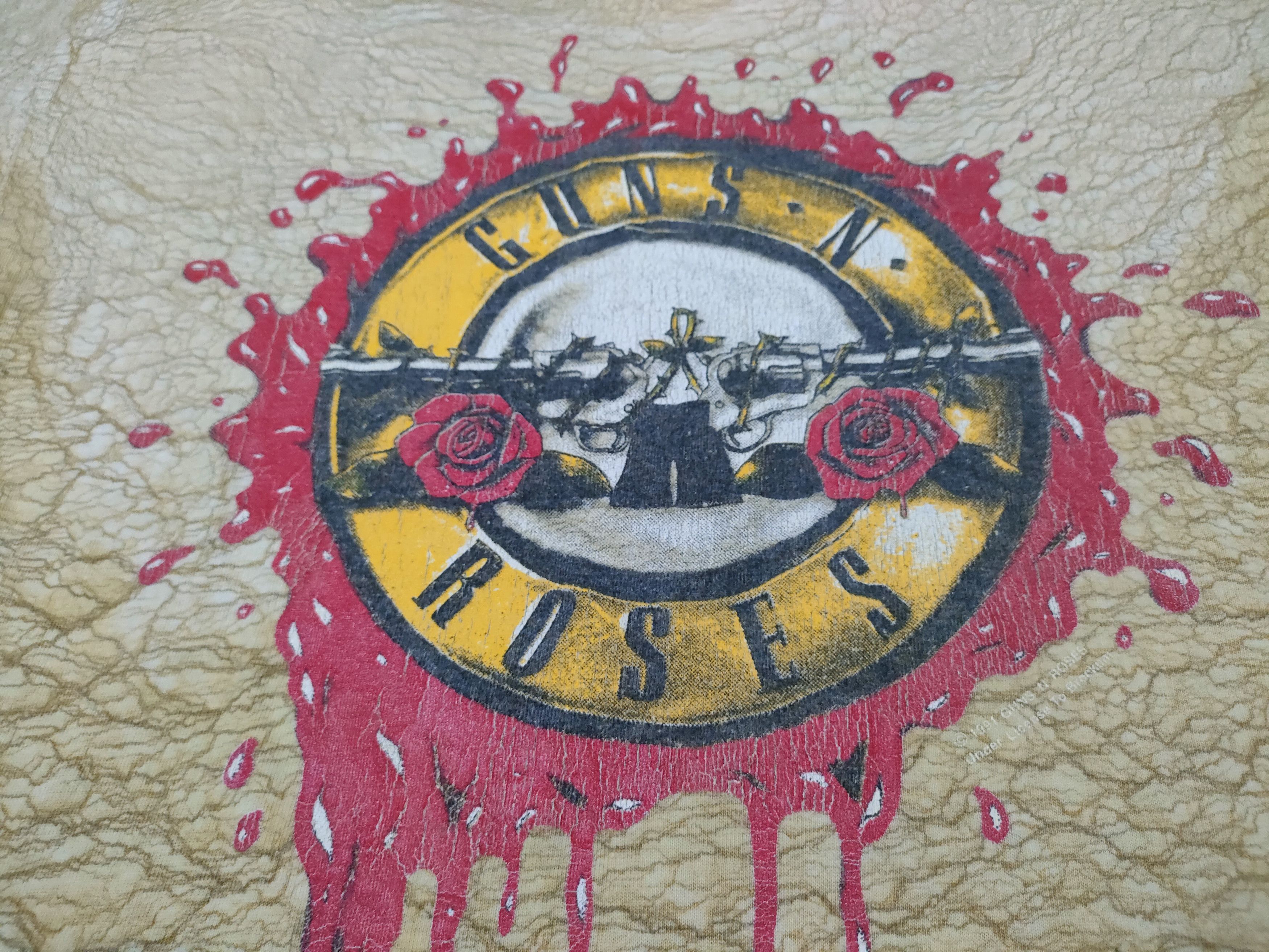 Band Tees × Guns N' Roses × Vintage Rare Vintage Guns and Roses Music Rock Band Tee Size US L / EU 52-54 / 3 - 7 Thumbnail
