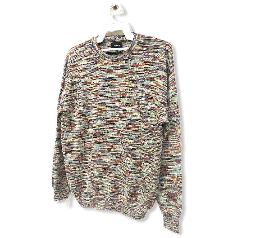 Beams Plus × Designer × Japanese Brand Beams Psychedelic Multicoloured Knitwear Size US M / EU 48-50 / 2 - 5 Thumbnail