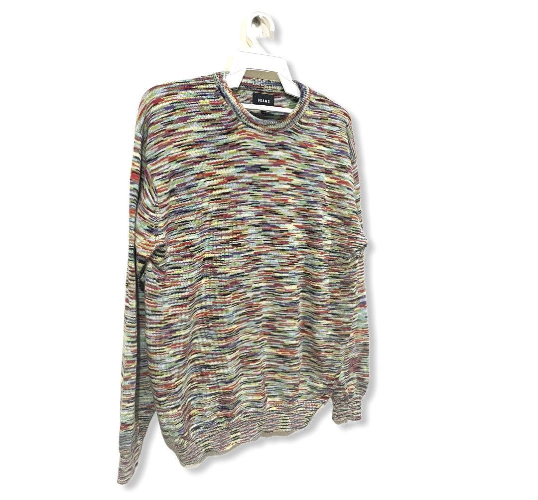 Beams Plus × Designer × Japanese Brand Beams Psychedelic Multicoloured Knitwear Size US M / EU 48-50 / 2 - 4 Thumbnail