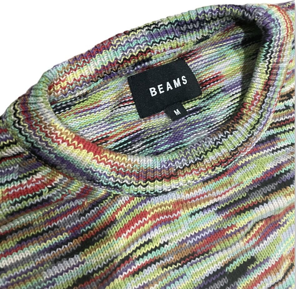 Beams Plus × Designer × Japanese Brand Beams Psychedelic Multicoloured Knitwear Size US M / EU 48-50 / 2 - 2 Thumbnail