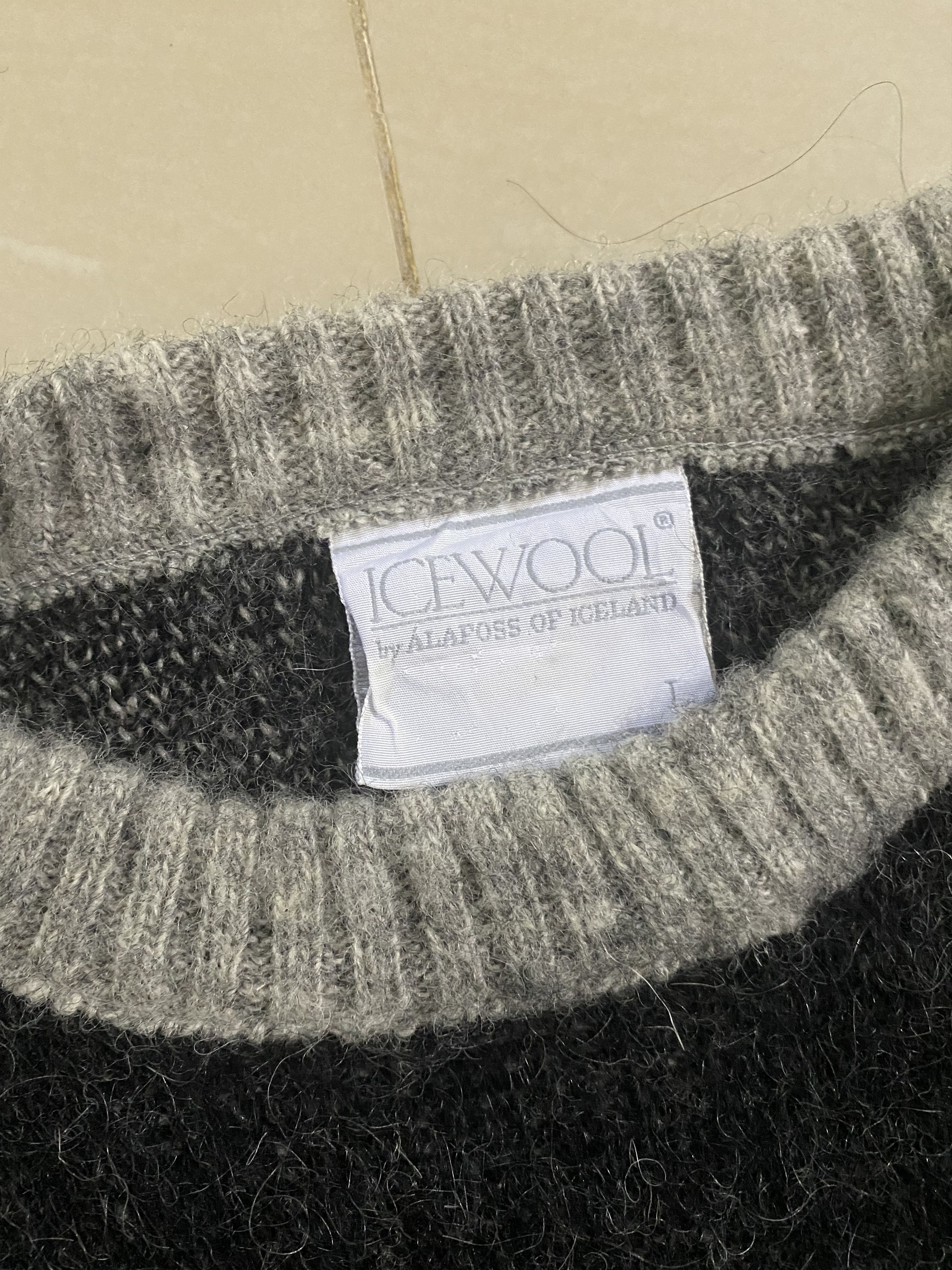 Aran Isles Knitwear Rare Icewool by Alafoss of Iceland Wool Knitwear Size US L / EU 52-54 / 3 - 3 Thumbnail