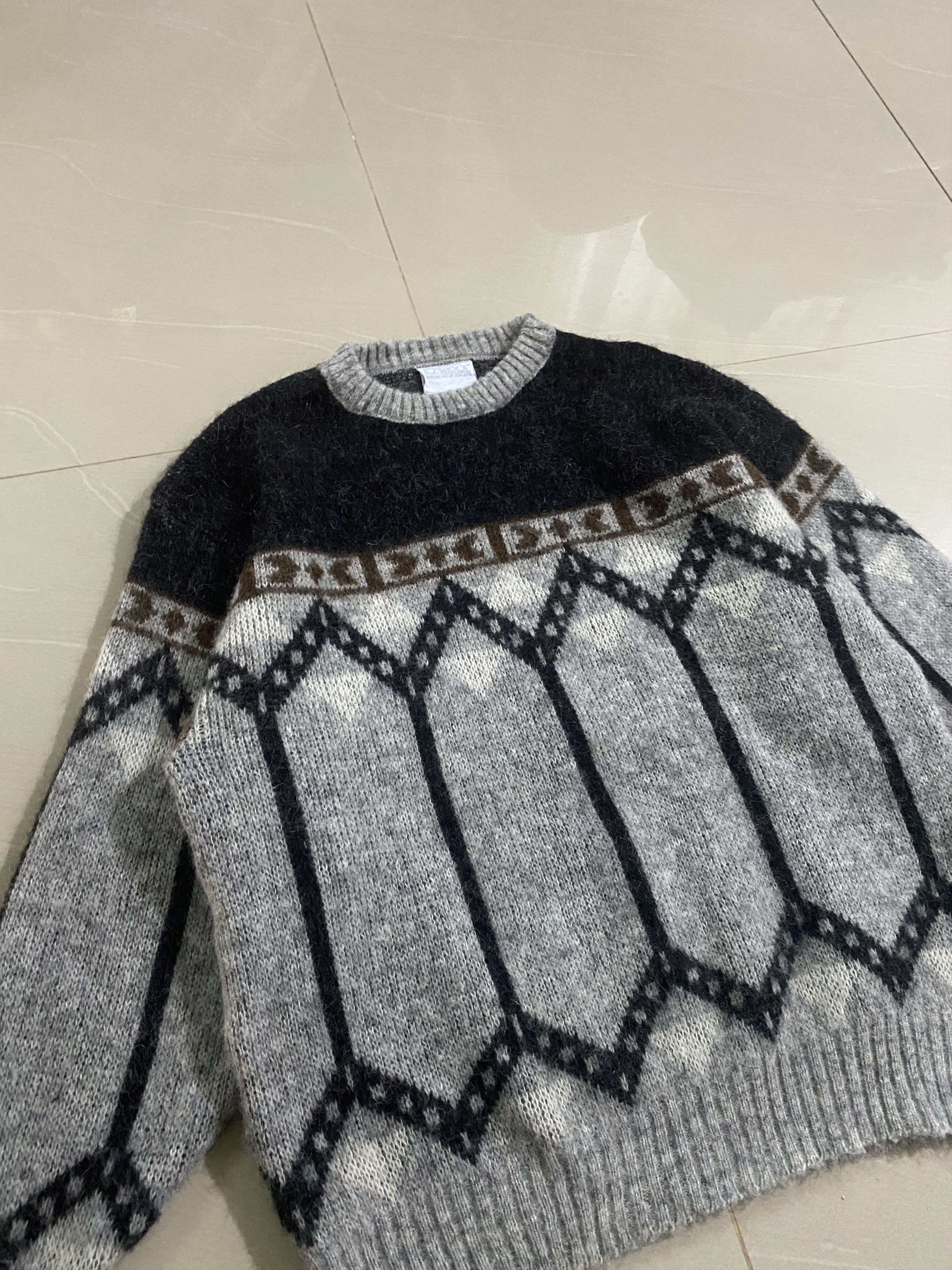 Aran Isles Knitwear Rare Icewool by Alafoss of Iceland Wool Knitwear Size US L / EU 52-54 / 3 - 2 Thumbnail