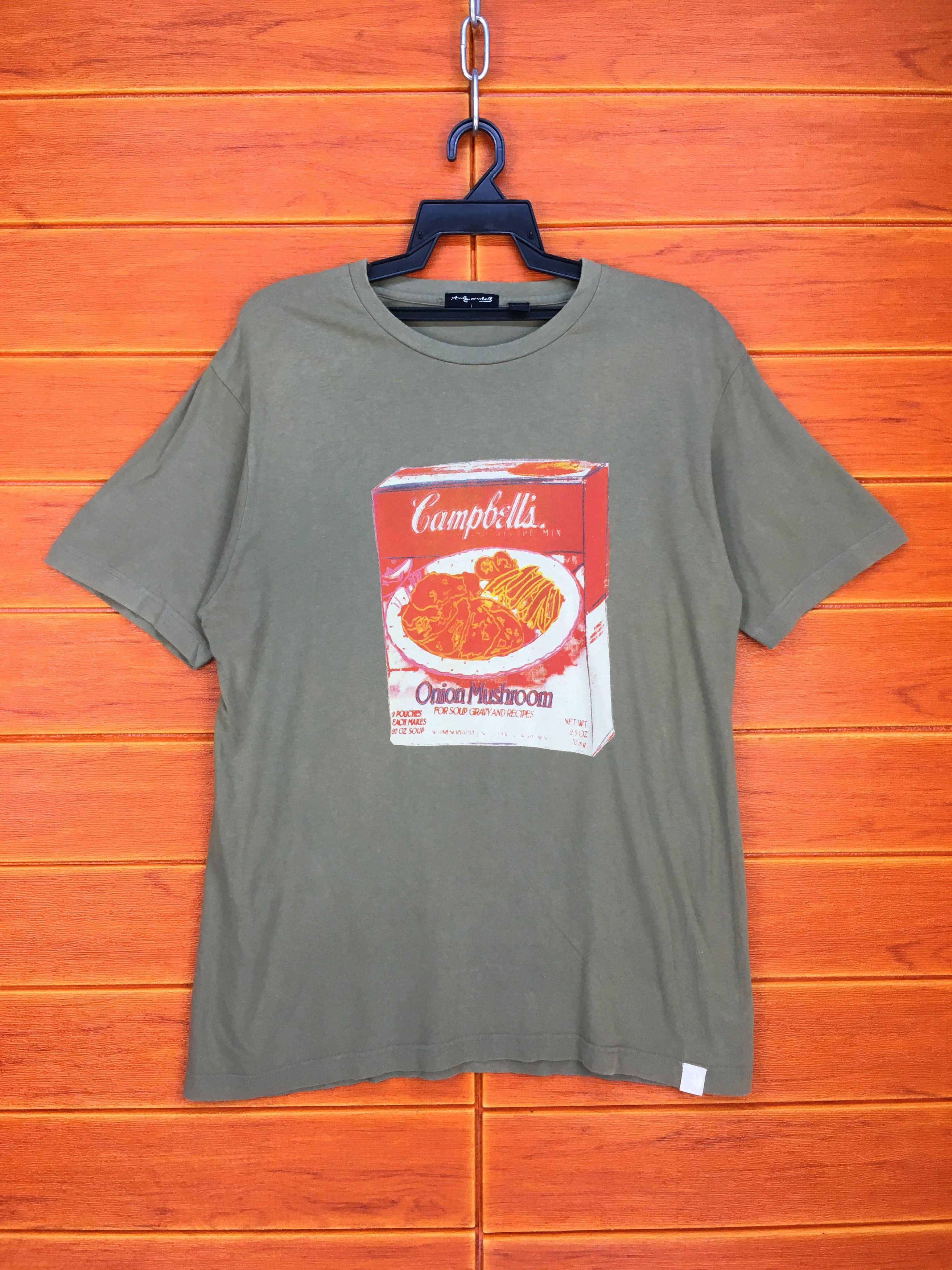 Andy Warhol Vintage ANDY WARHOL Campbells Onion Mushroom Soup Shirt Size US M / EU 48-50 / 2 - 1 Thumbnail
