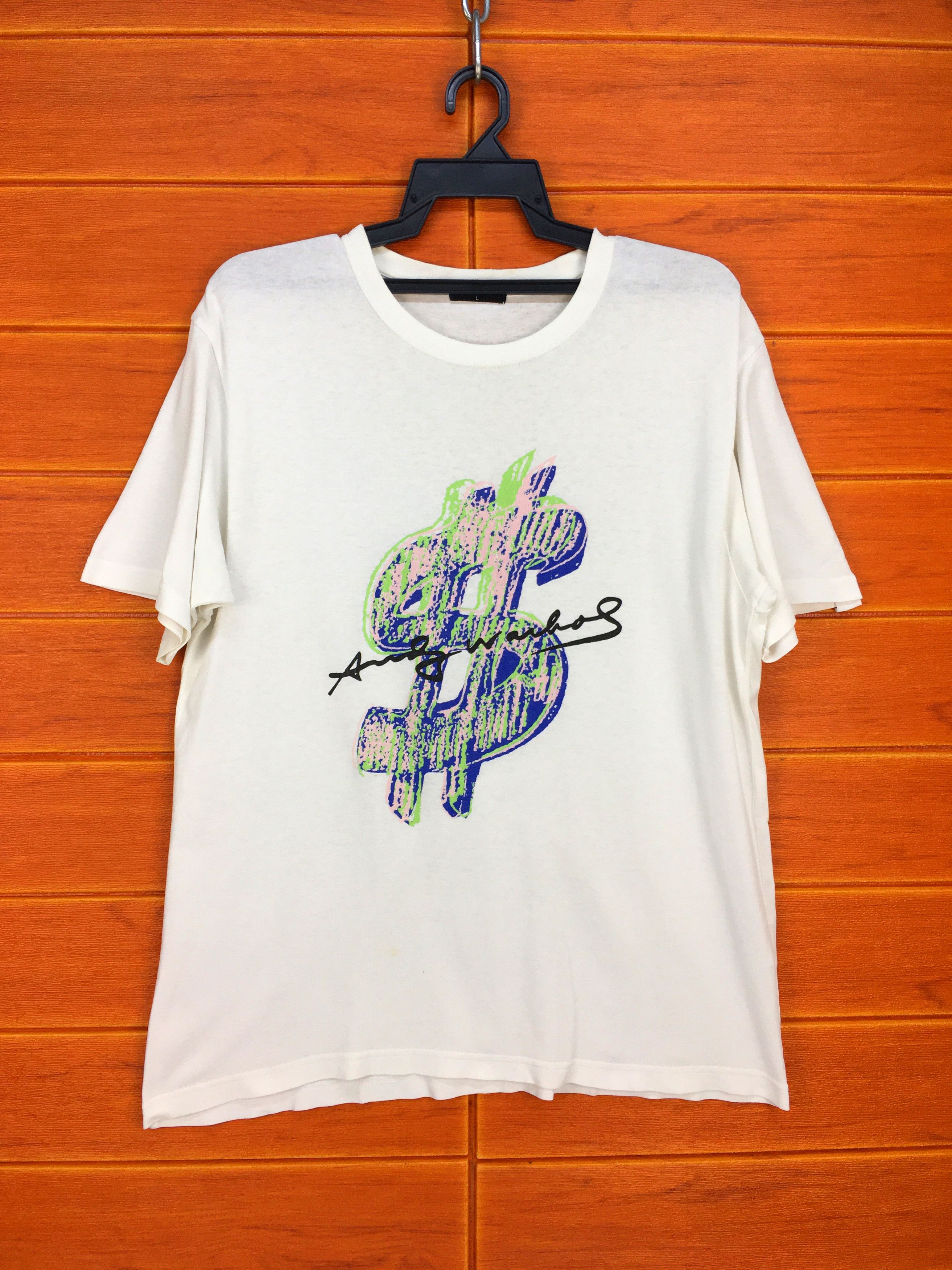 Andy Warhol Vintage ANDY WARHOL Dollar Logo Pop Art Shirt Size US L / EU 52-54 / 3 - 1 Thumbnail