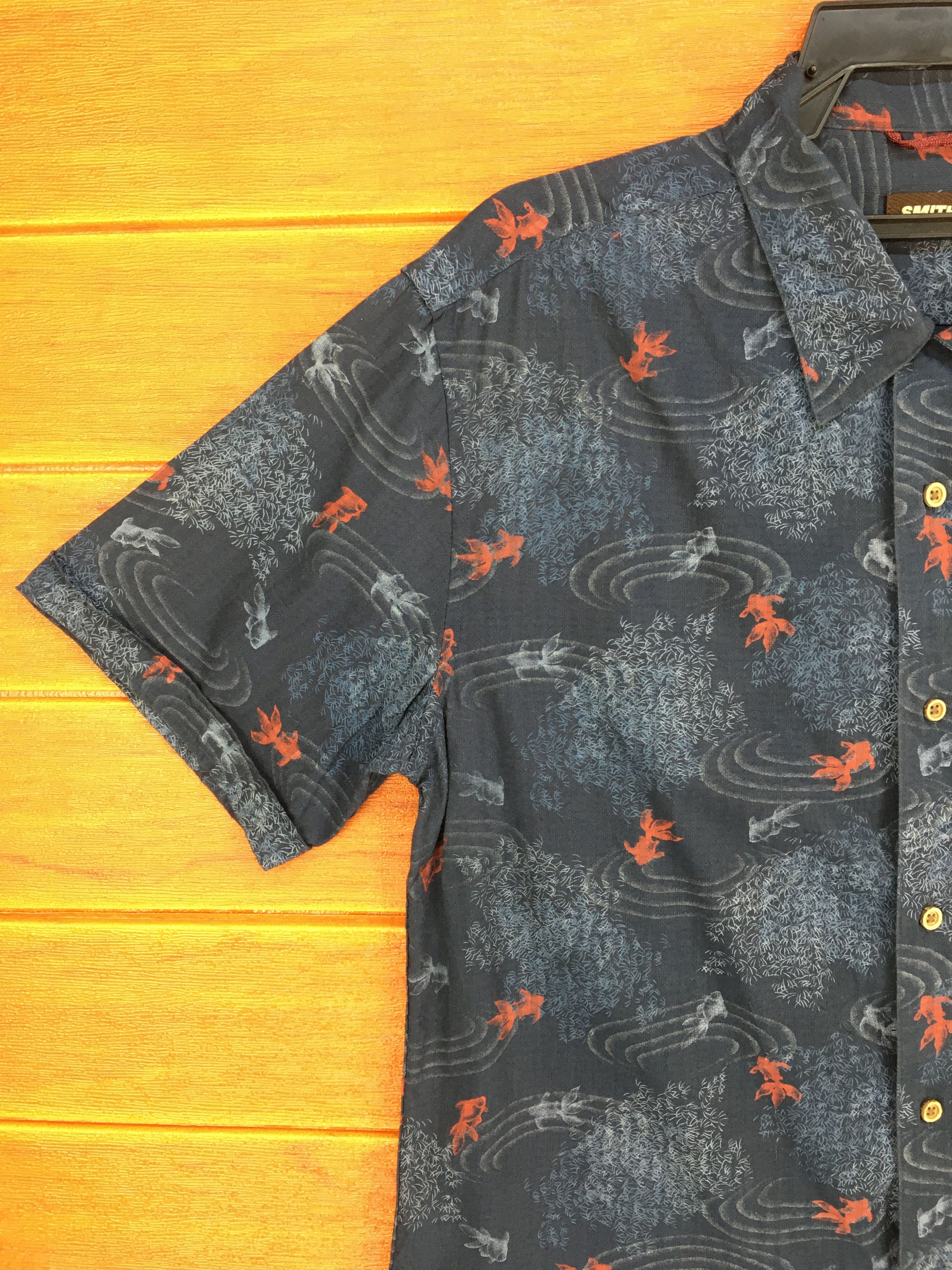 Hysteric Glamour Japanese Hawaiian SMITHS Gold Fish Bamboo Shirt Size US M / EU 48-50 / 2 - 2 Thumbnail