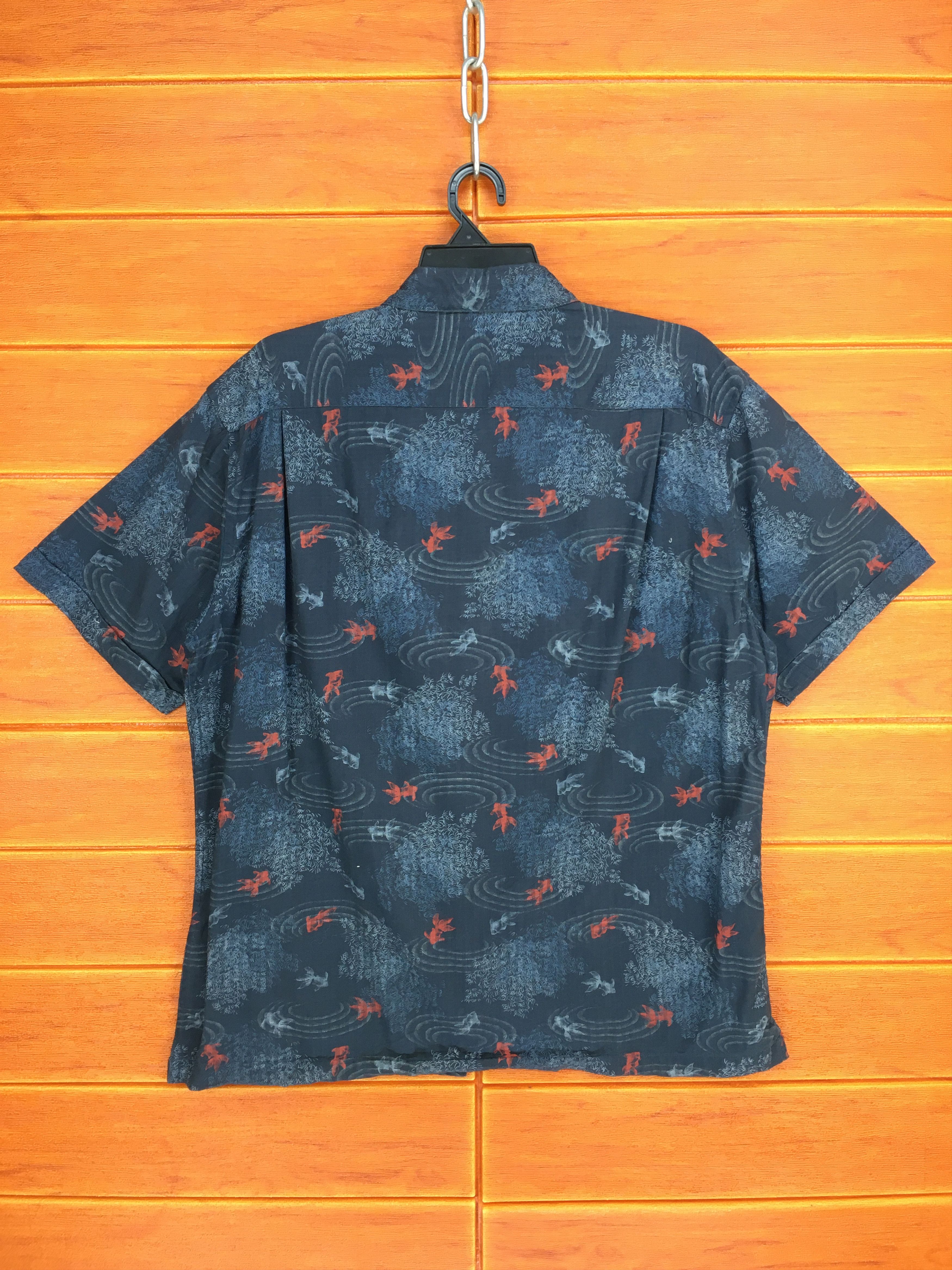 Hysteric Glamour Japanese Hawaiian SMITHS Gold Fish Bamboo Shirt Size US M / EU 48-50 / 2 - 8 Thumbnail