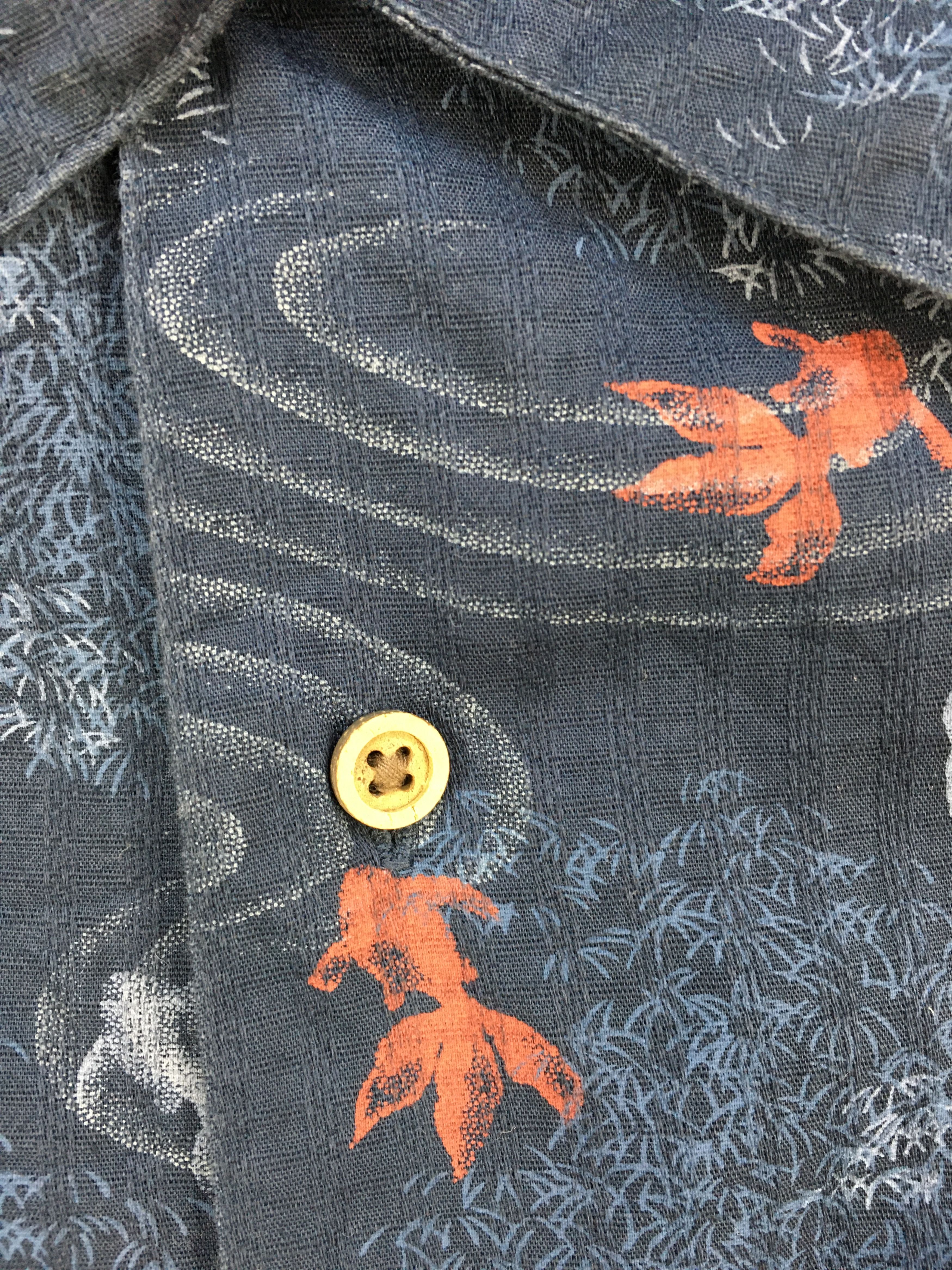 Hysteric Glamour Japanese Hawaiian SMITHS Gold Fish Bamboo Shirt Size US M / EU 48-50 / 2 - 6 Thumbnail